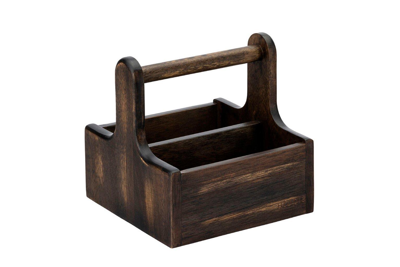 Steelite Small Black Wooden Table Caddy