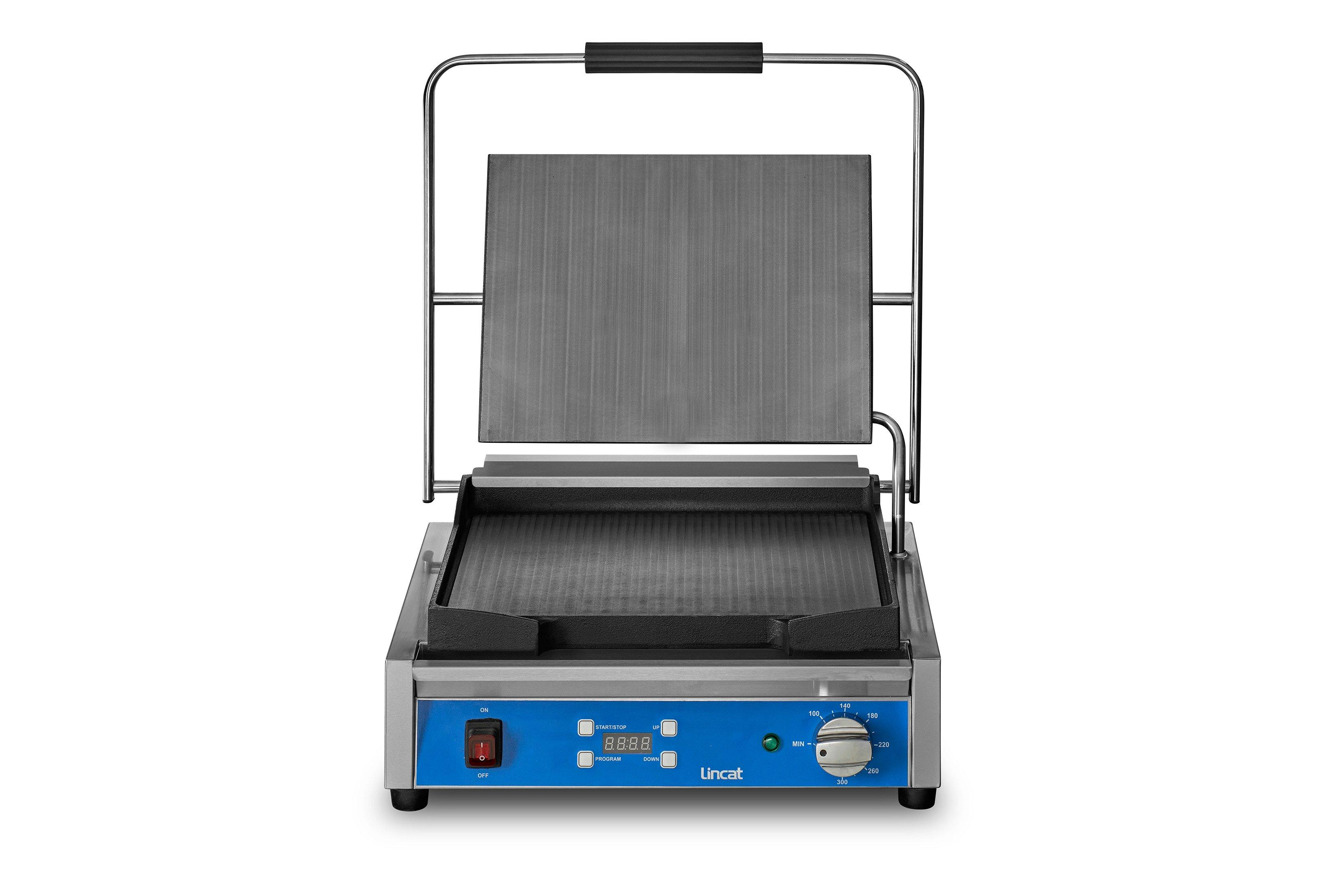 Lynx Prime Electric Counter Top Single Contact Grill Flat Plates with Digital Timer