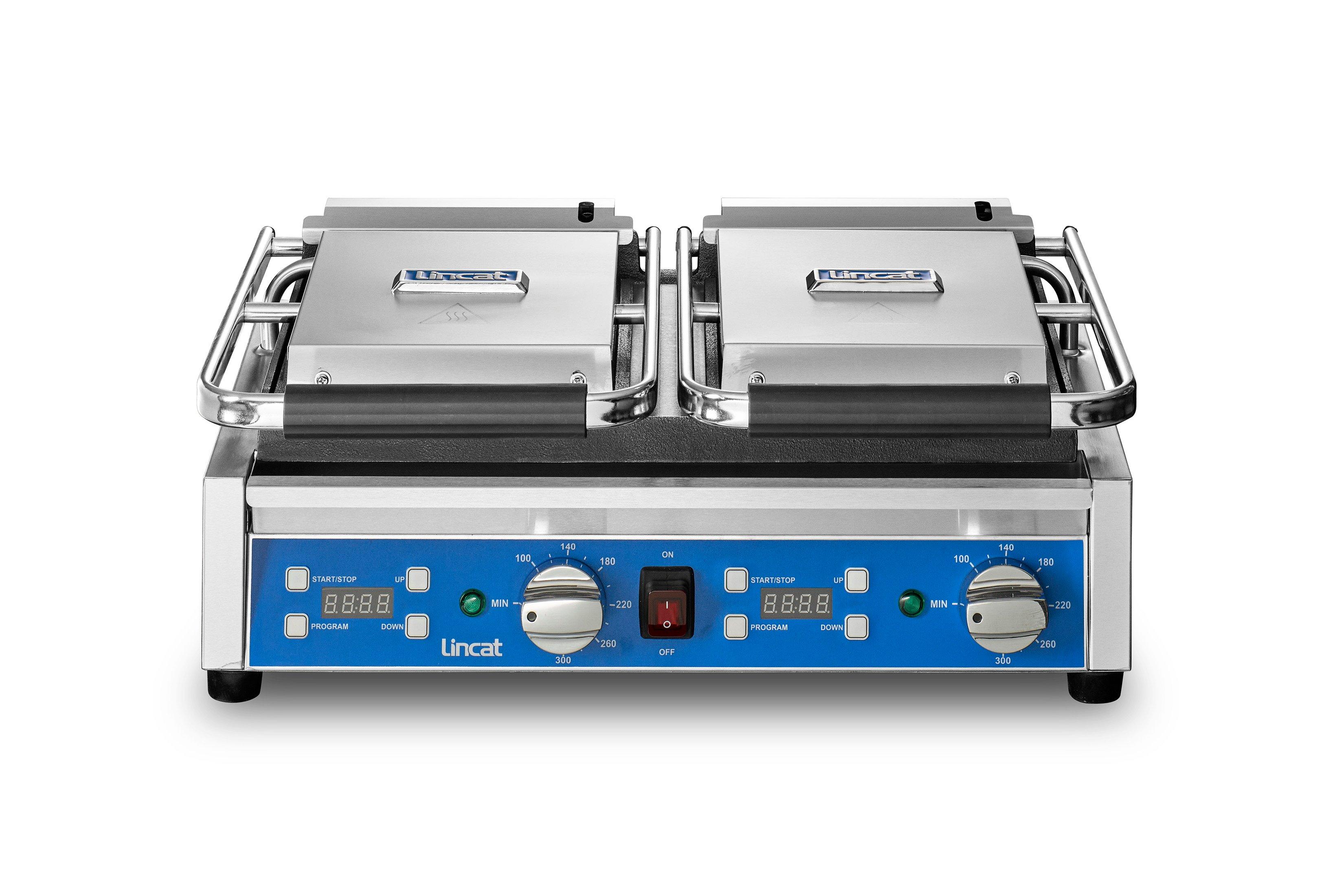 Lynx Prime Electric Counter Top Twin Contact Grill Flat Plates with Digital Timer