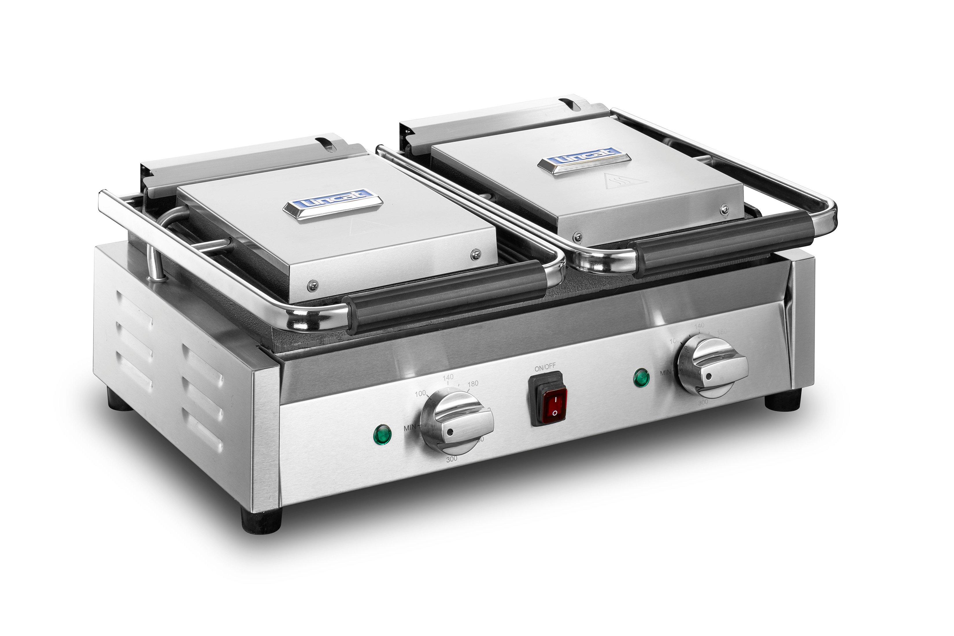 Lynx Prime Electric Counter Top Twin Contact Grill Ribbed Plates