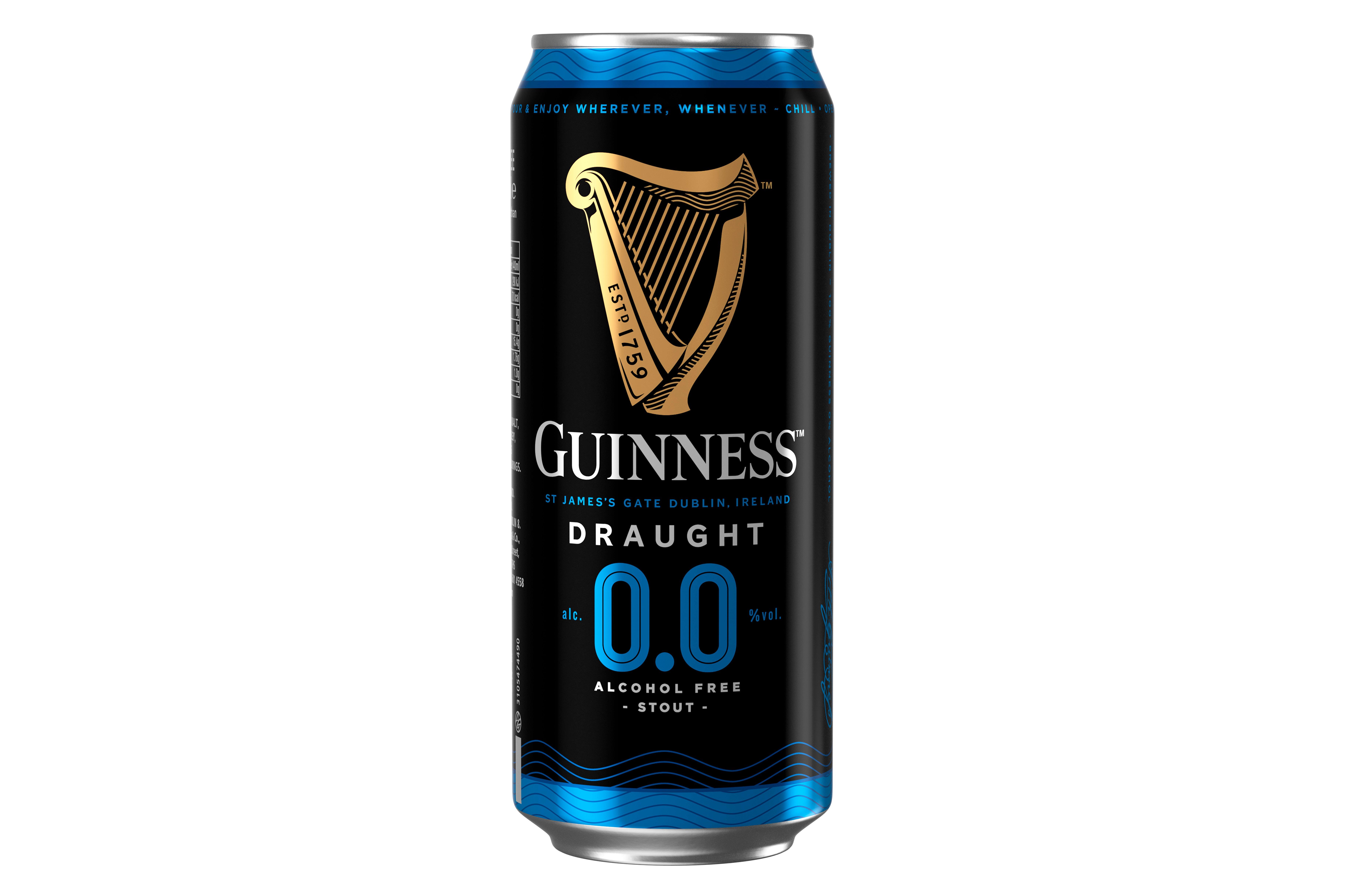 Guinness 0.00% Can 538ml