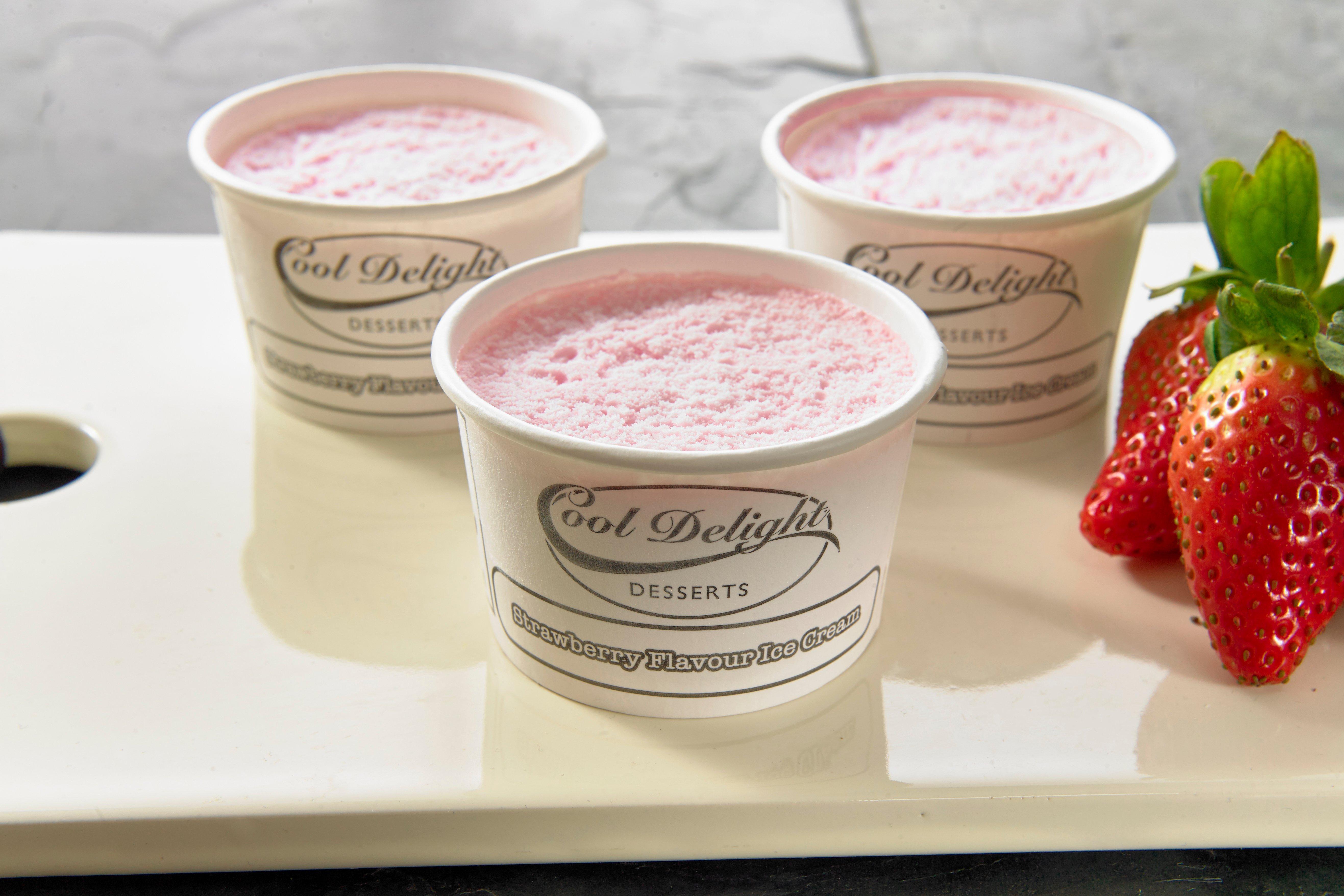 Cooldelight Strawberry Ice Cream Tubs
