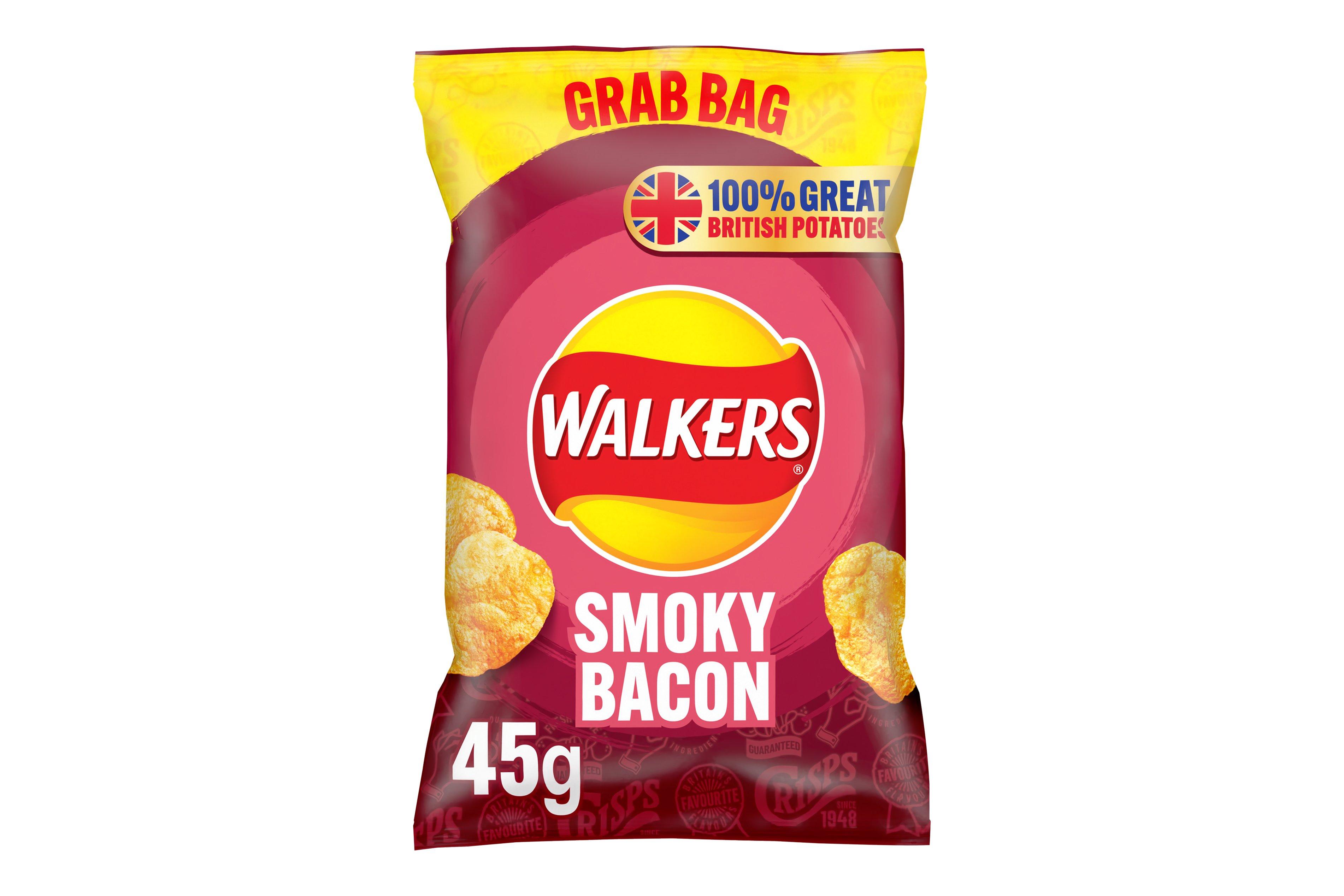 Walkers Smoky Bacon Crisps 45g