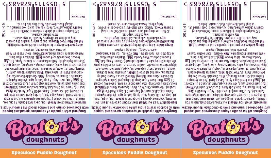 Boston's Speculoos Puddle Doughnut Label