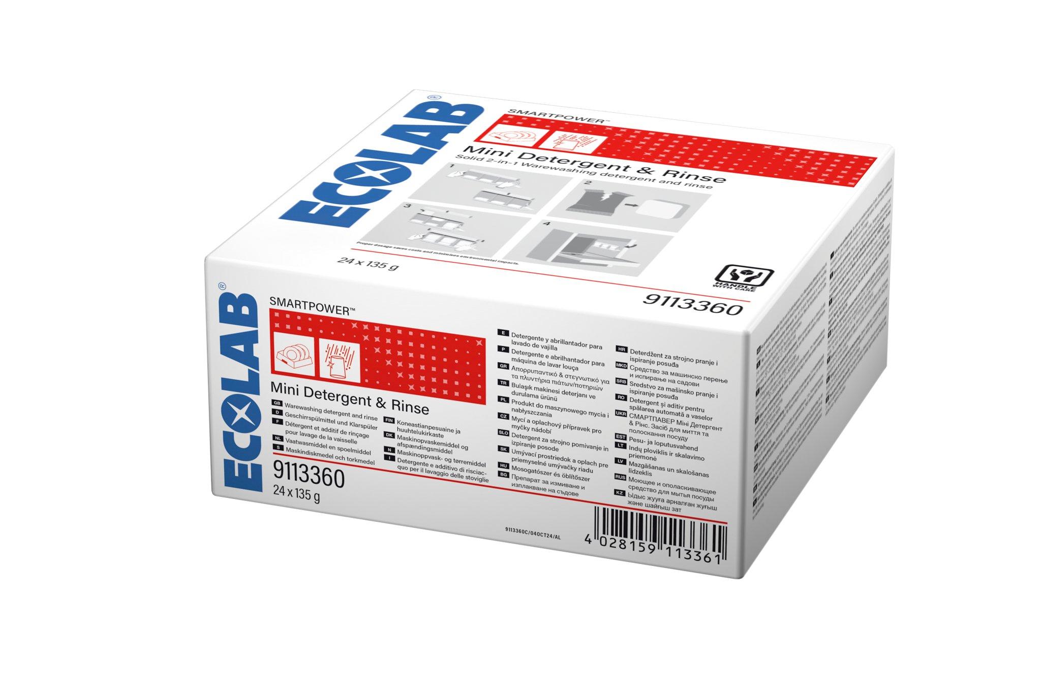 Ecolab Smartpower Mini Detergent & Rinse 135g