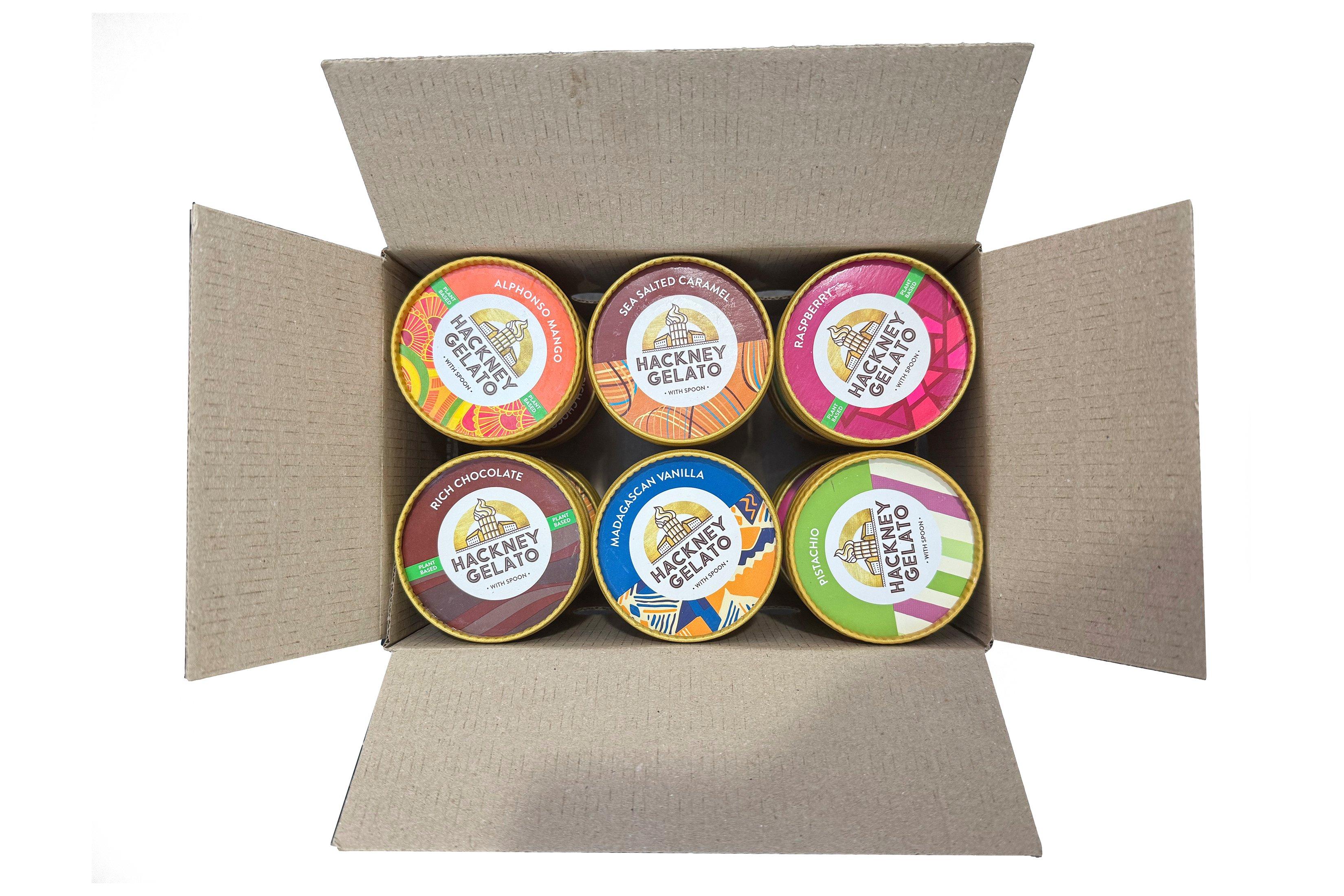 Hackney Gelato Mini Tub Sample Box