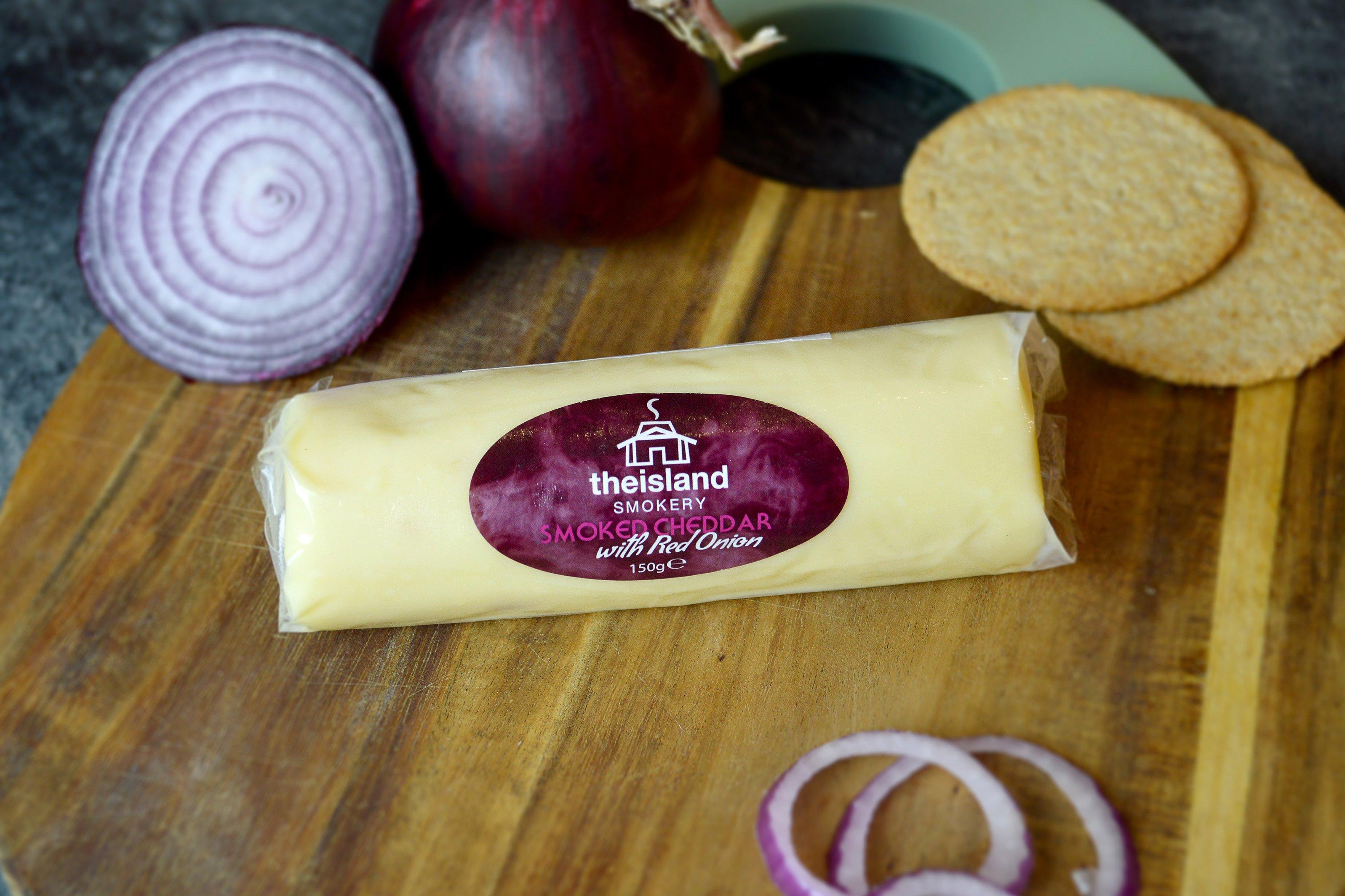 The Island Smokery Orkney Smoked Cheddar With Red Onion
