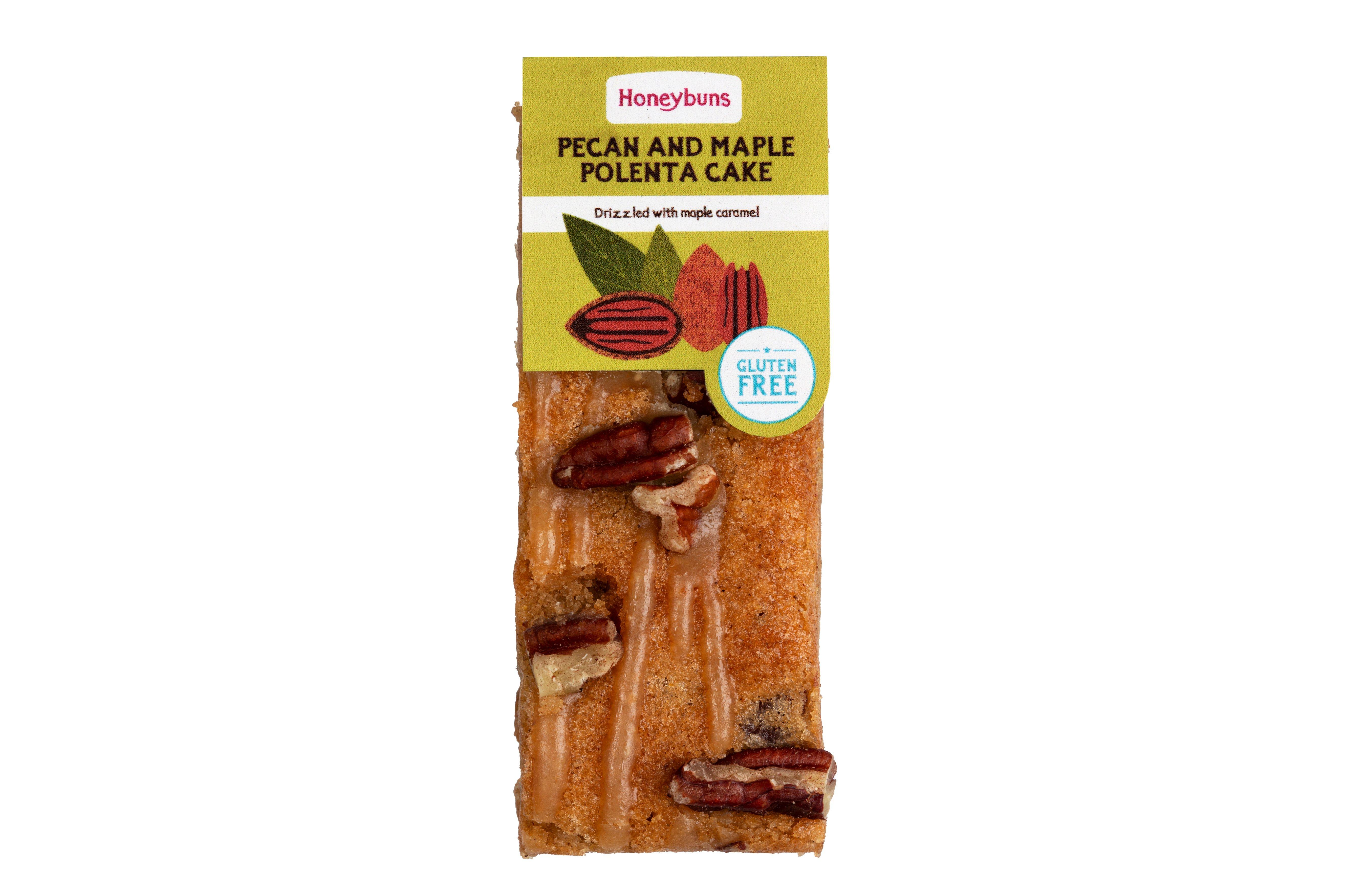 Honeybuns Gluten Free Pecan & Maple Polenta Slice