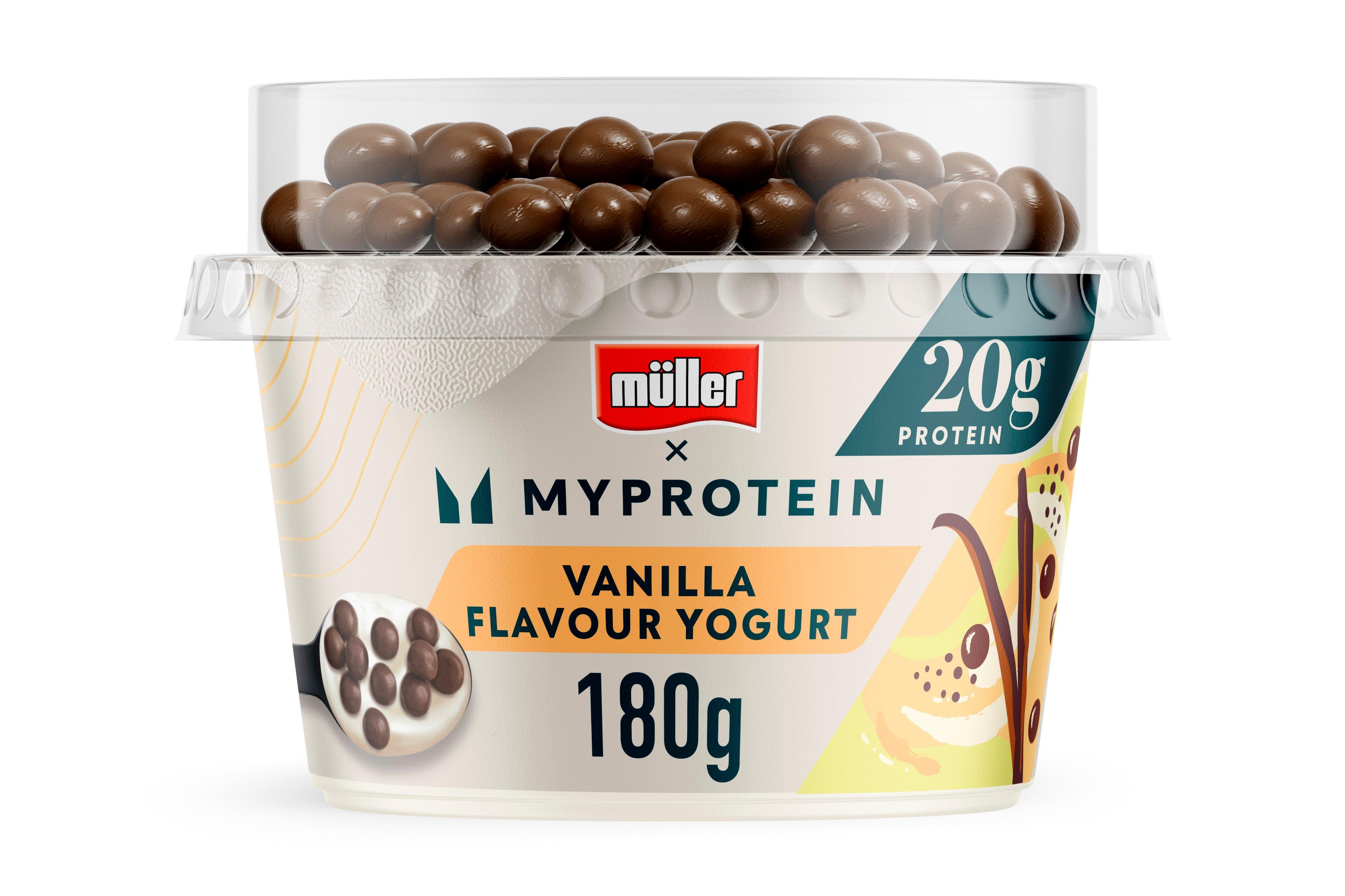 Muller Myprotein Vanilla Yogurt with Chocolate Balls 180g