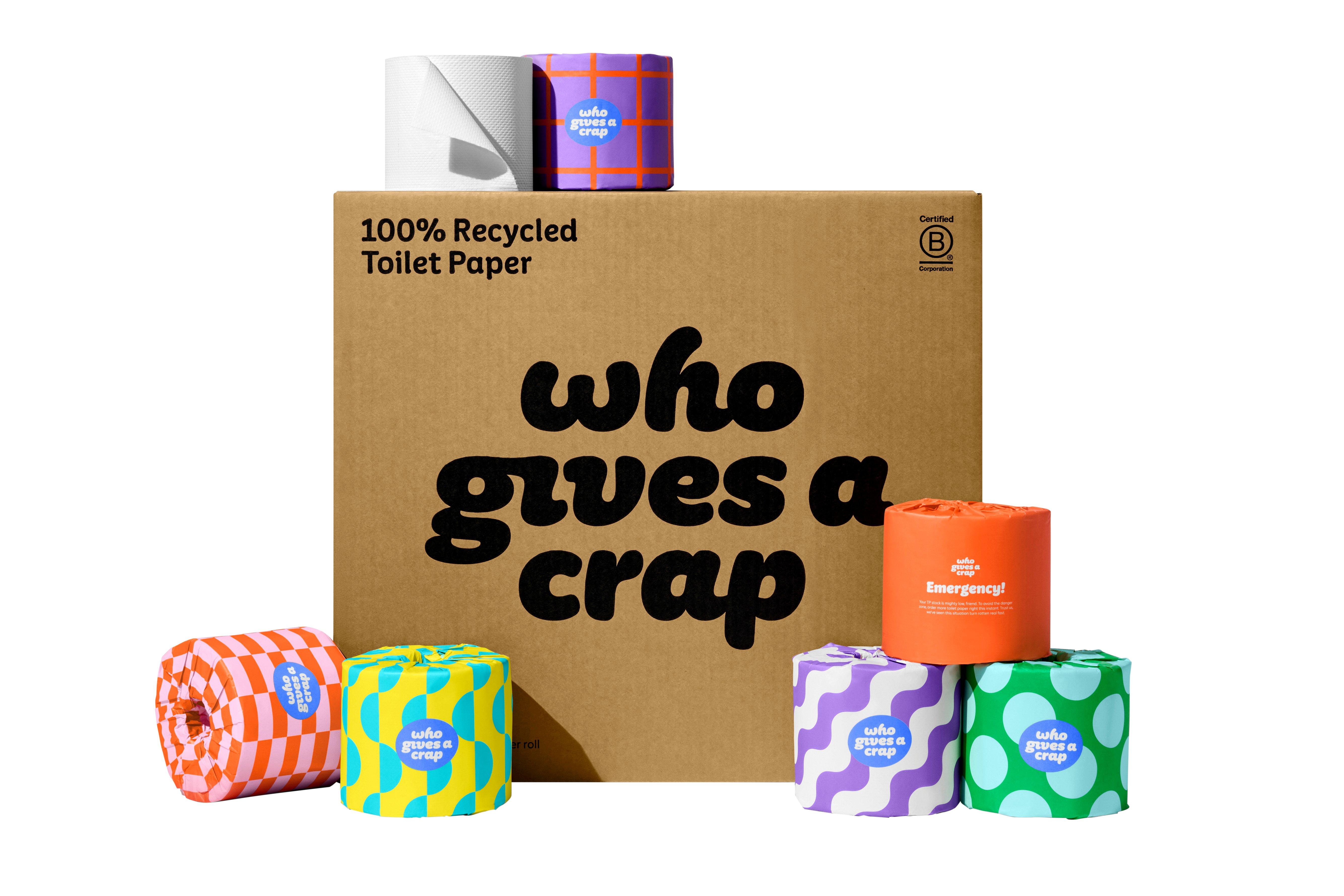 Who Give's A Crap 100% Recycled Toilet Paper 3-Ply Double Length