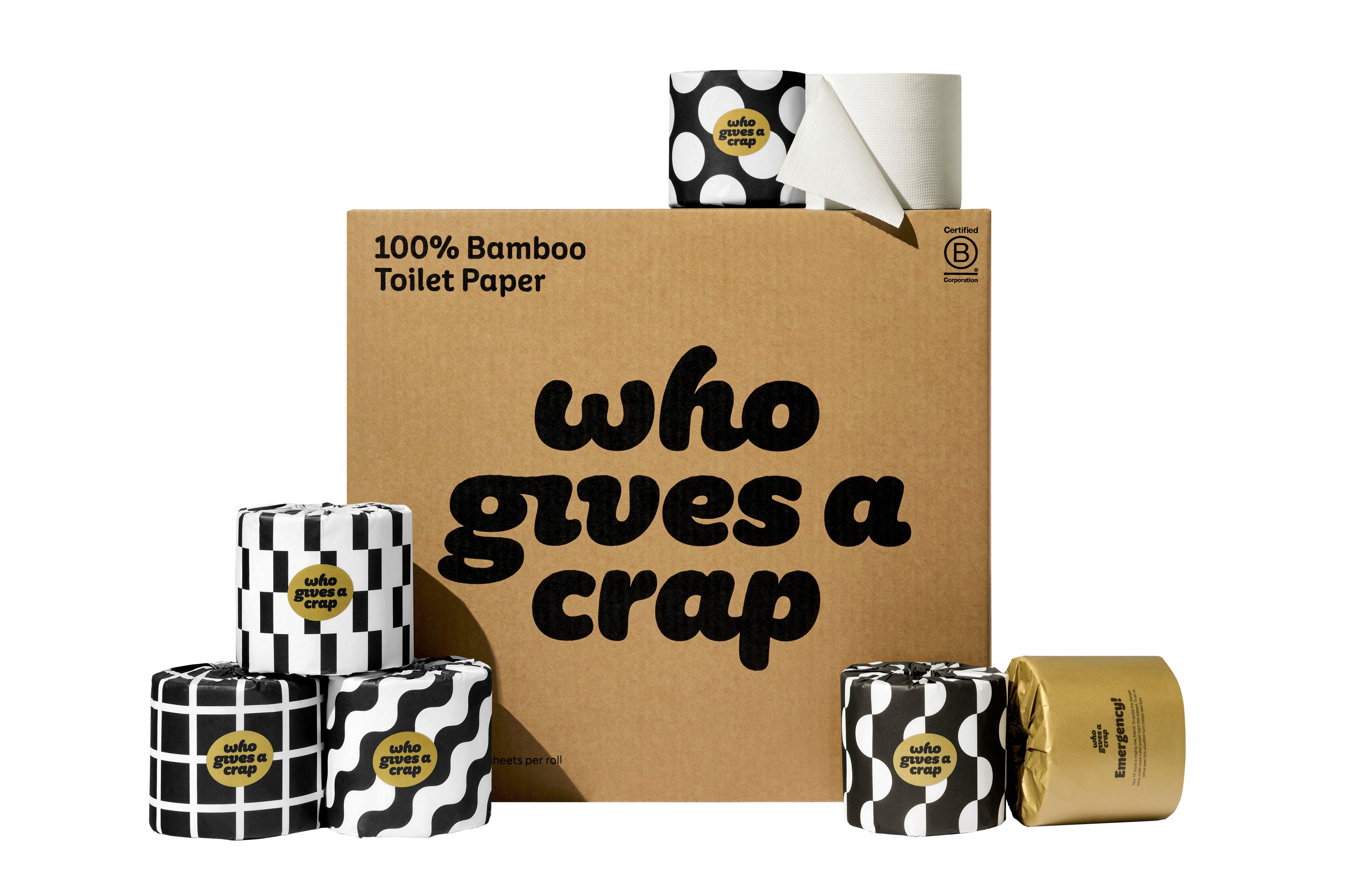 Who Gives A Crap 100% Bamboo Toilet Paper 3-Ply Double Length
