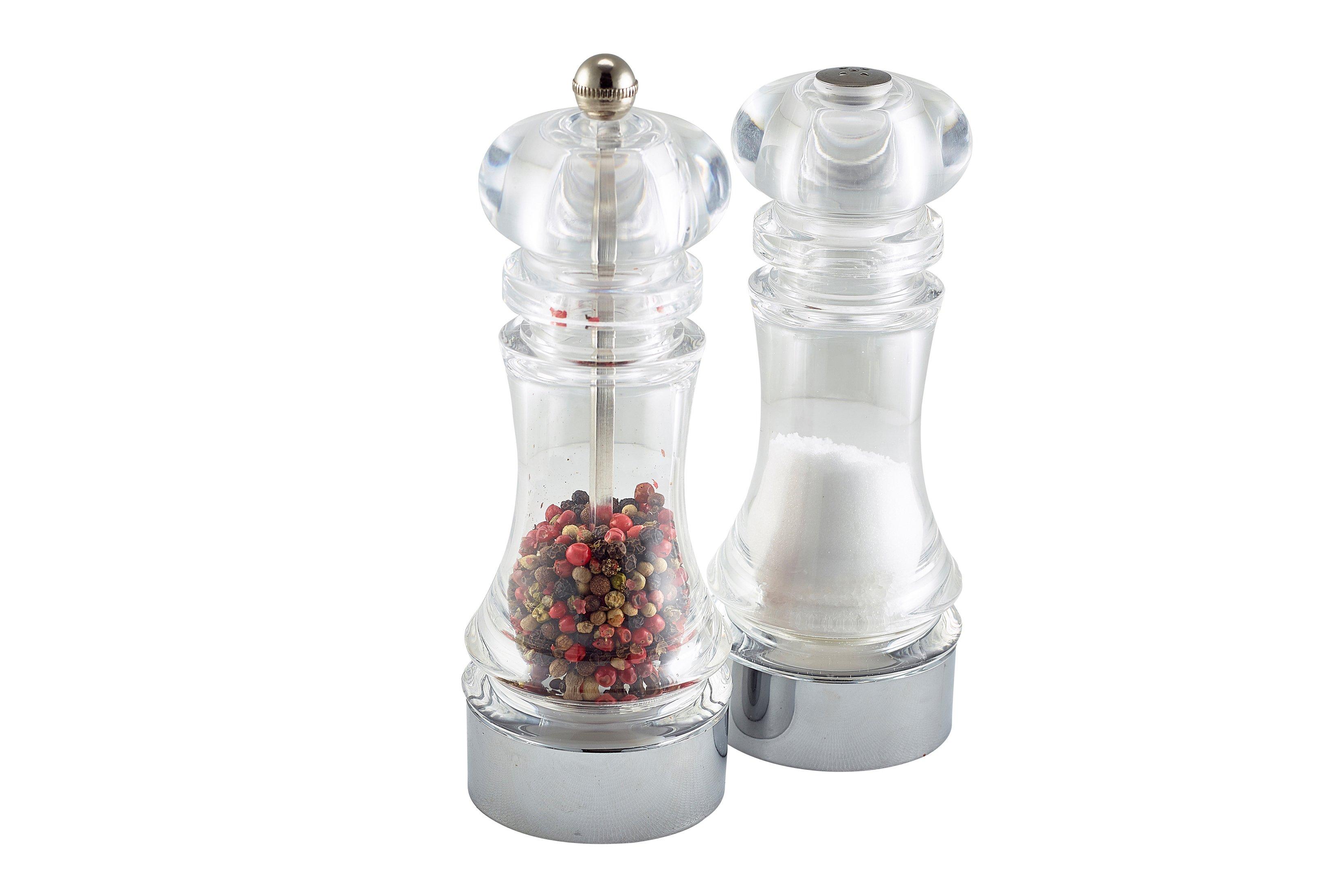 GenWare Clear Pepper Grinder & Salt Shaker Set