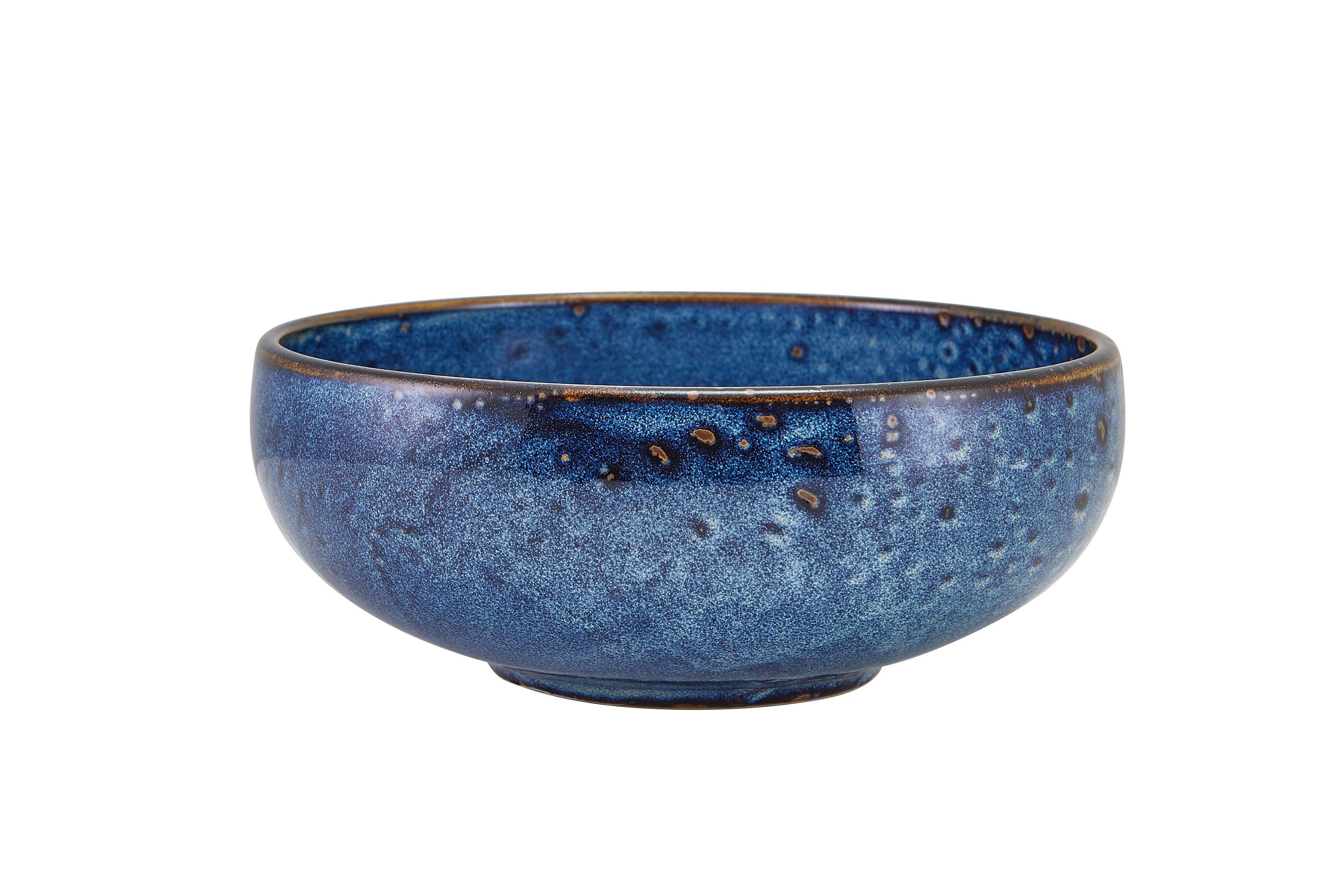 Terra Porcelain Aqua Blue Belly Bowl 17cm