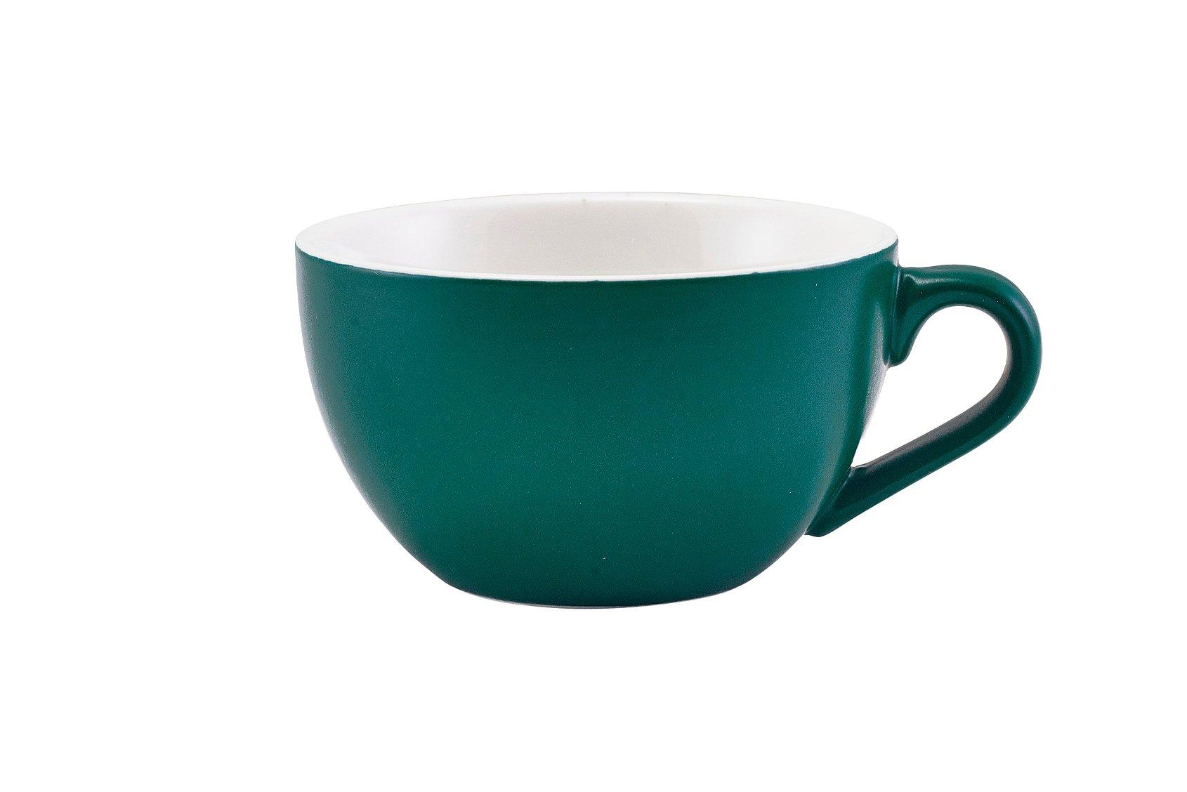 GenWare Porcelain Matt Teal Bowl Shaped Cup 17.5cl