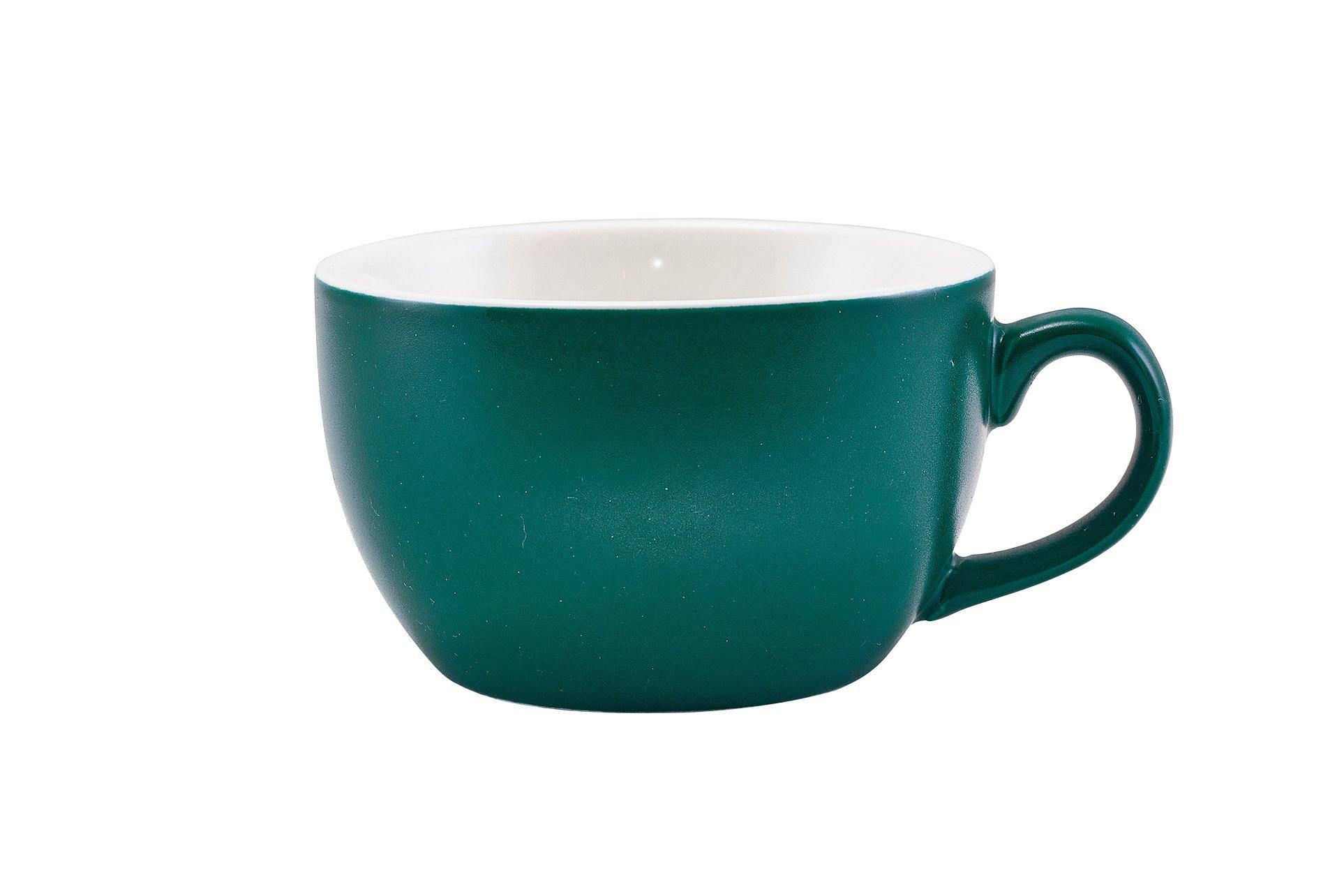GenWare Porcelain Matt Teal Bowl Shaped Cup 25cl