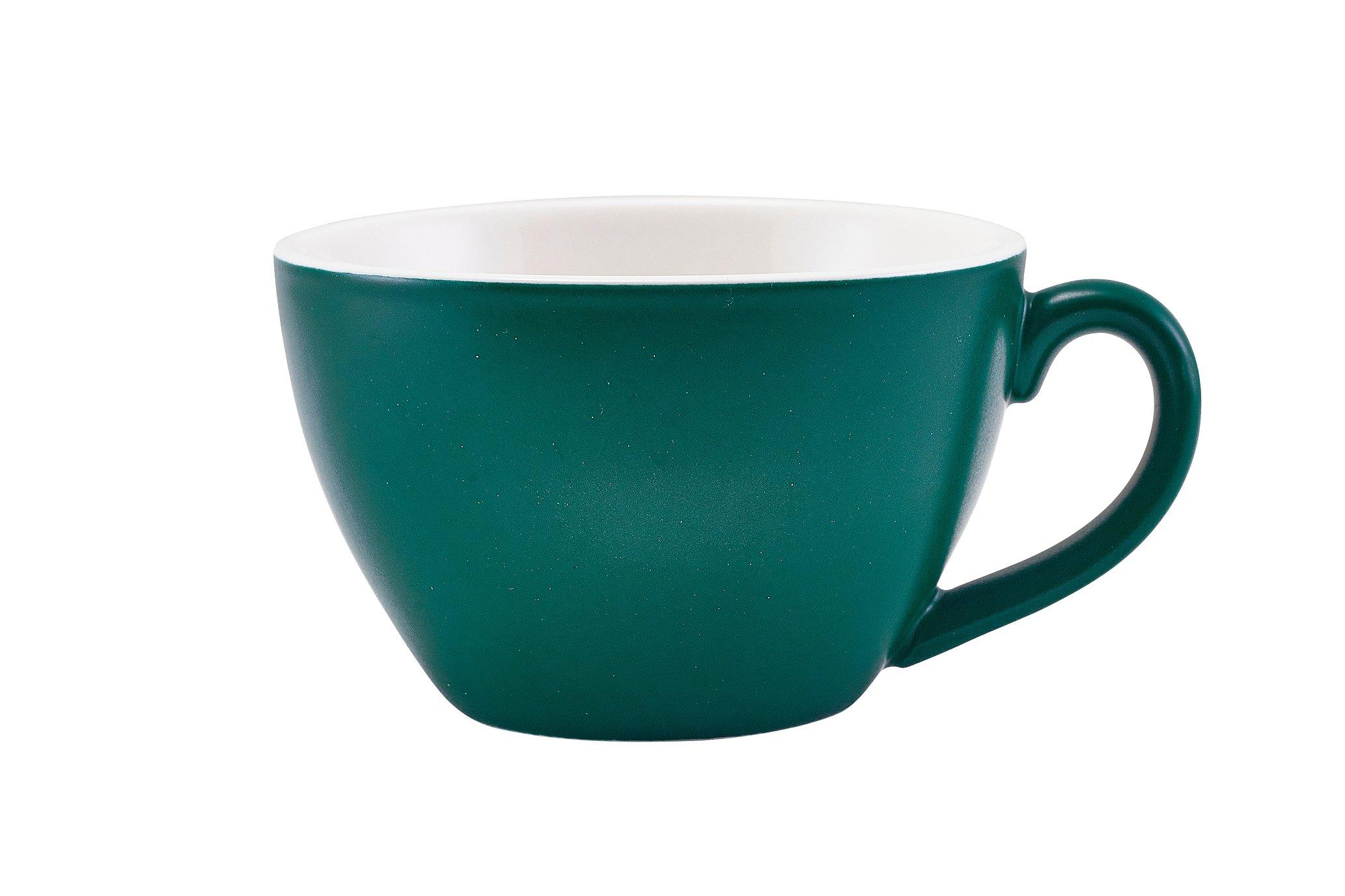 GenWare Porcelain Matt Teal Bowl Shaped Cup 34cl
