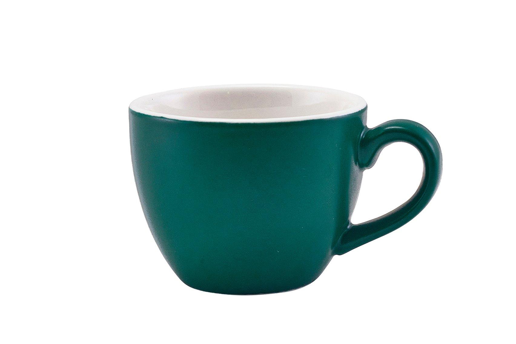 GenWare Porcelain Matt Teal Bowl Shaped Cup 9cl