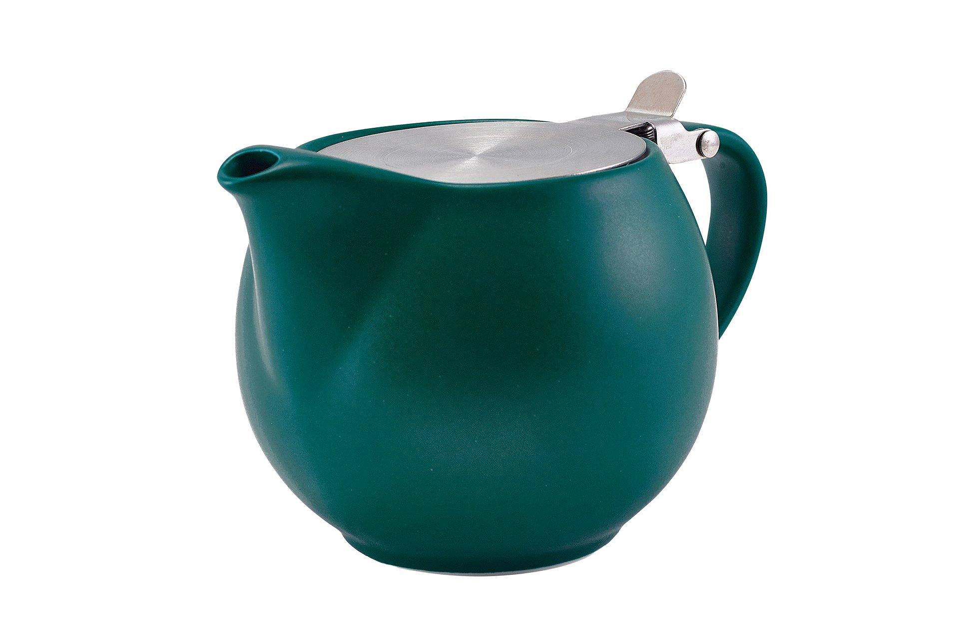 GenWare Porcelain Matt Teal Teapot with Lid & Infuser 50cl
