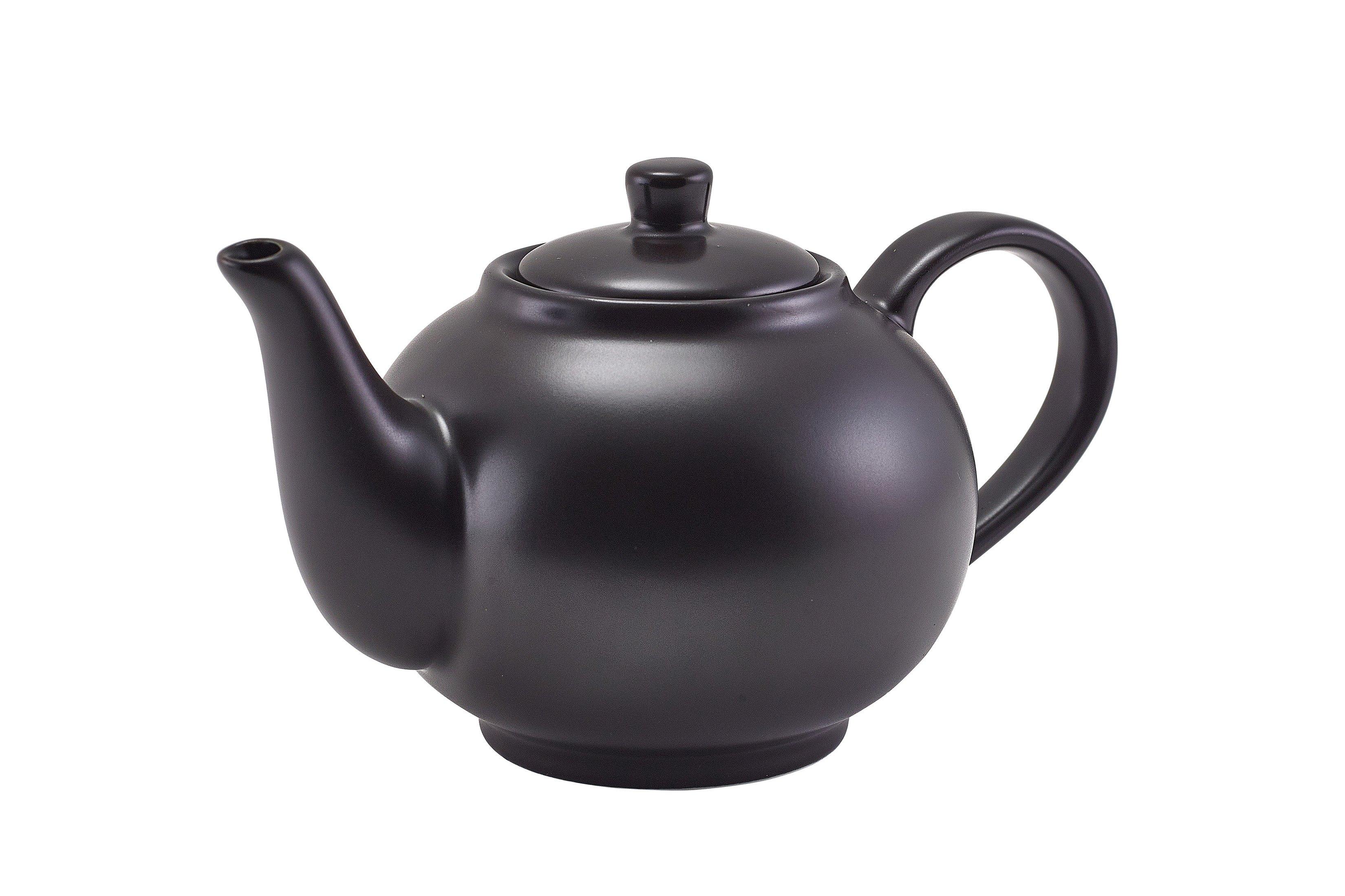 GenWare Porcelain Matt Black Teapot 45cl