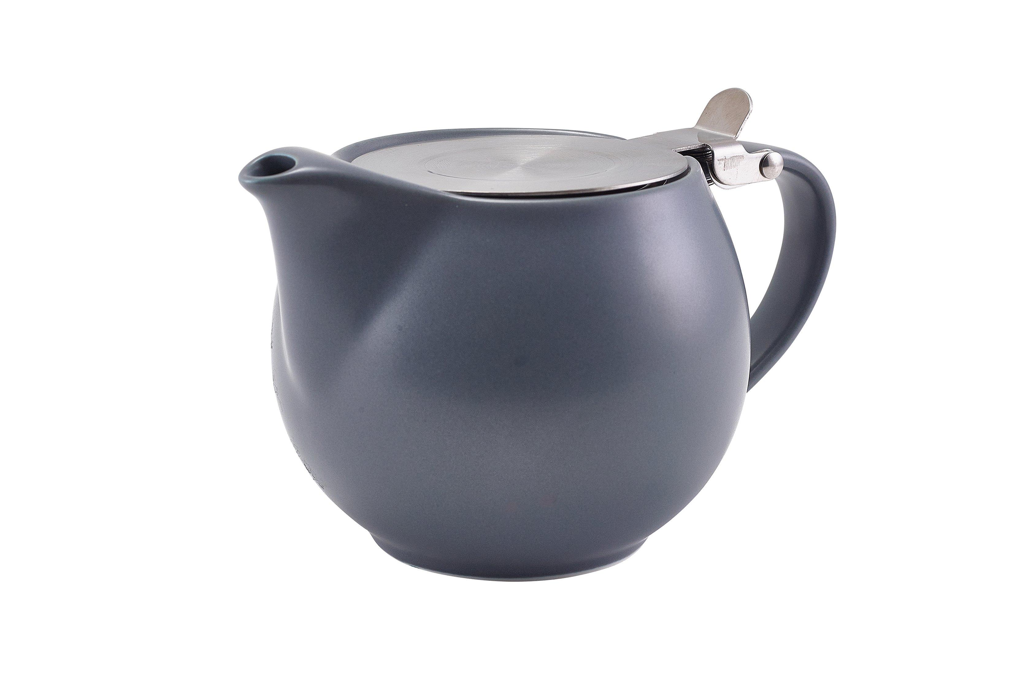 GenWare Porcelain Matt Grey Teapot with Lid & Infuser 50cl