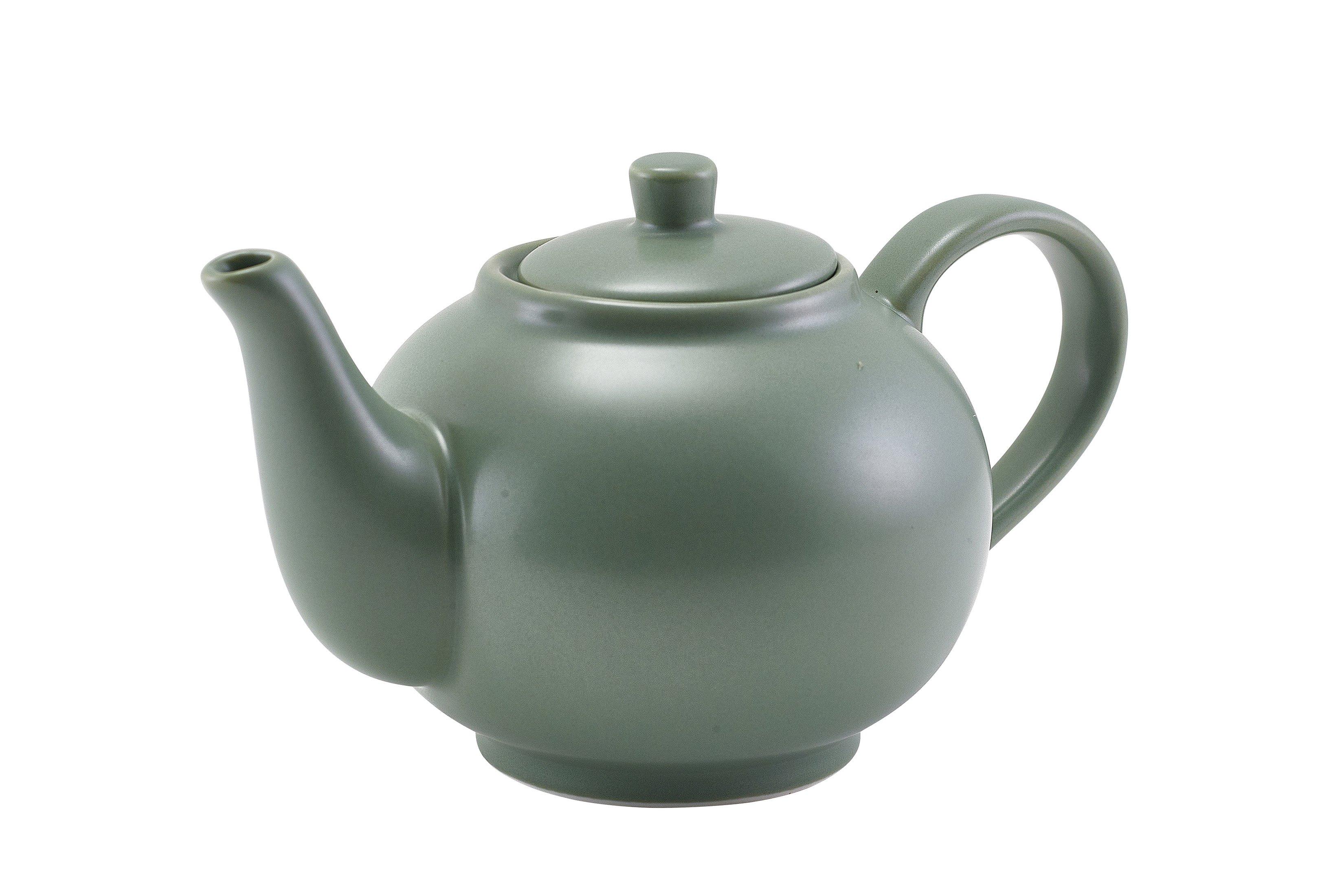 GenWare Porcelain Matt Sage Teapot 45cl