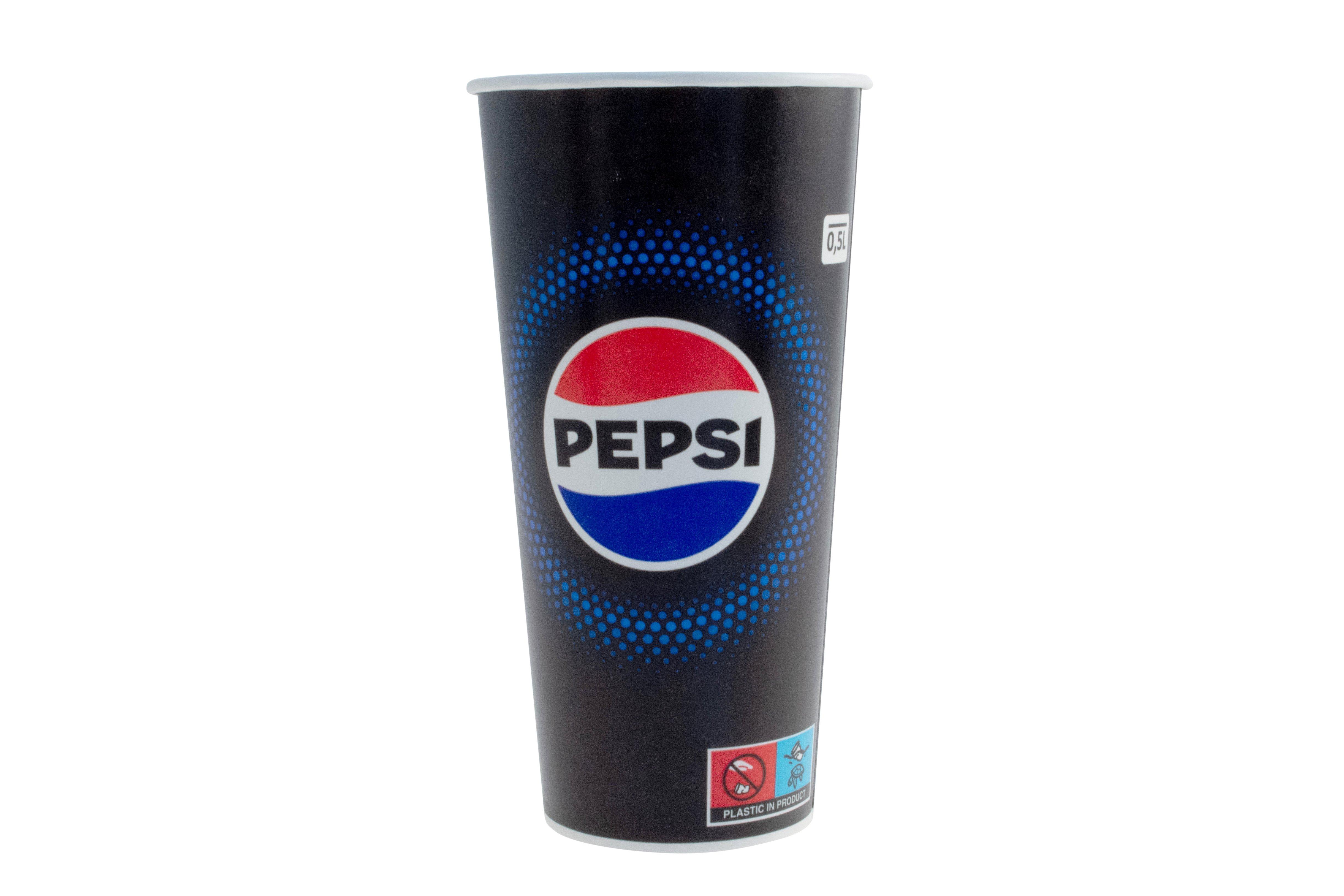 Pepsi Paper Cold Cup 0.5L (22oz)