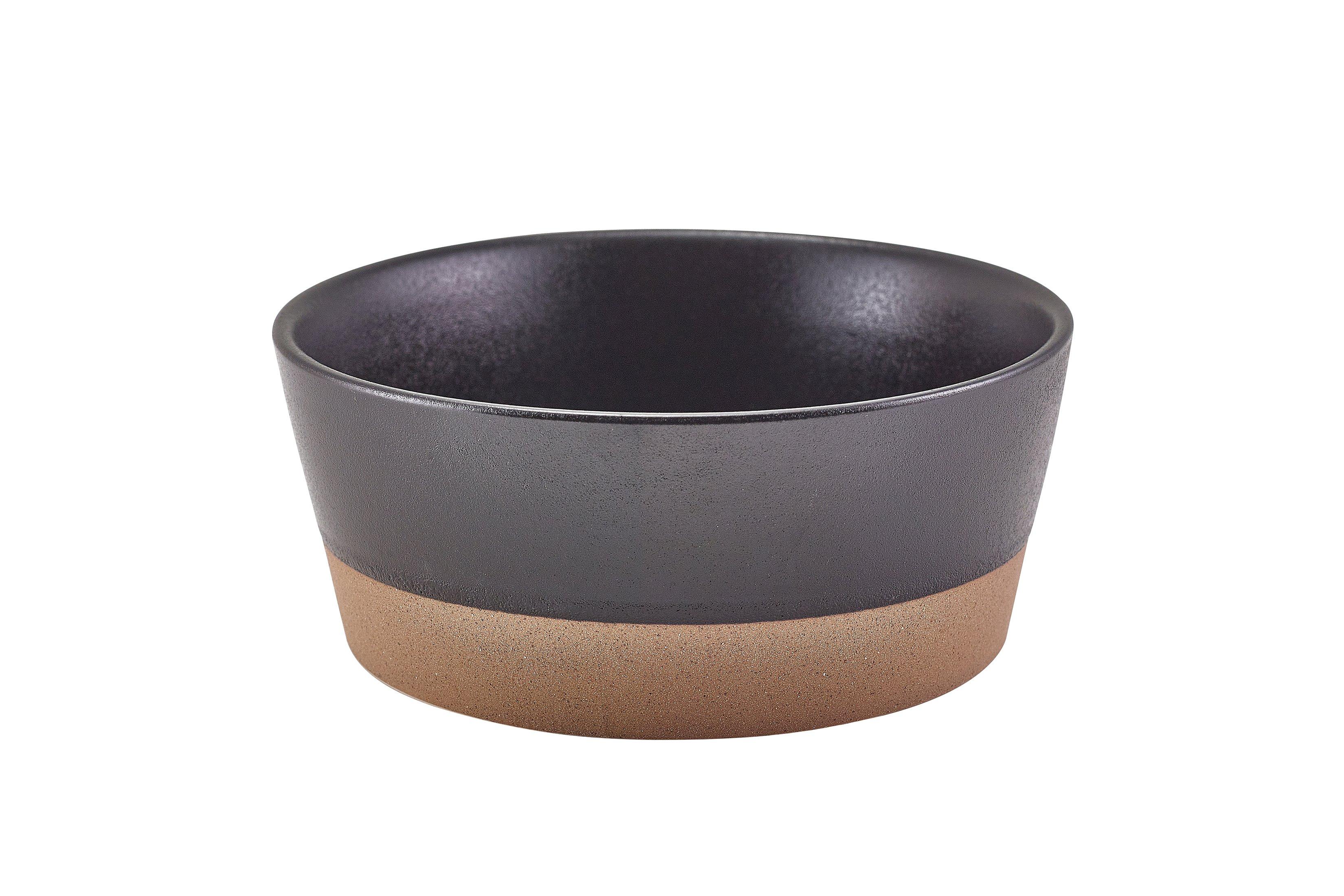 GenWare Kava Black Stoneware Bowl 15.5cm