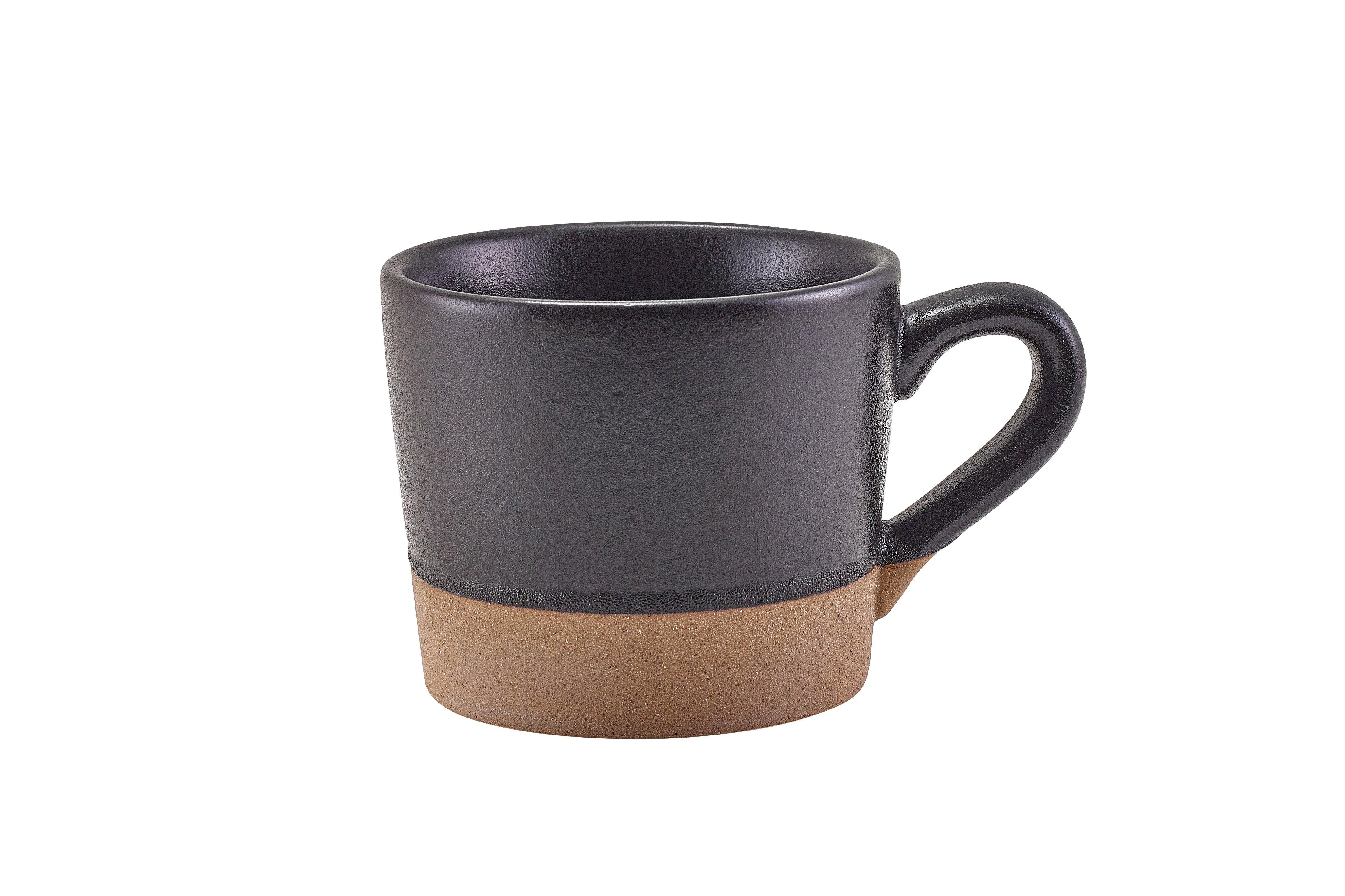 GenWare Kava Black Stoneware Coffee Cup 28.5cl