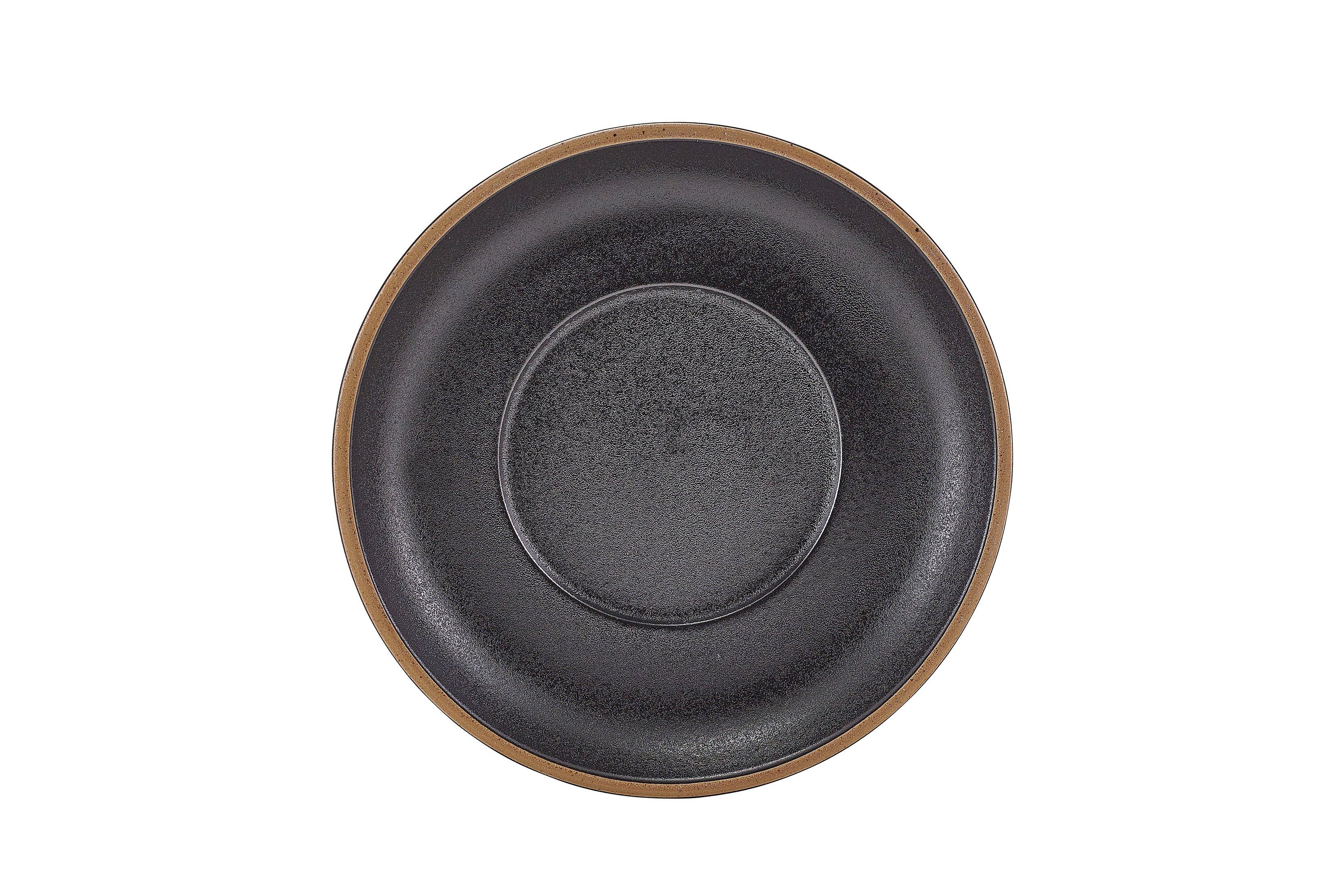 GenWare Kava Black Stoneware Saucer 16cm