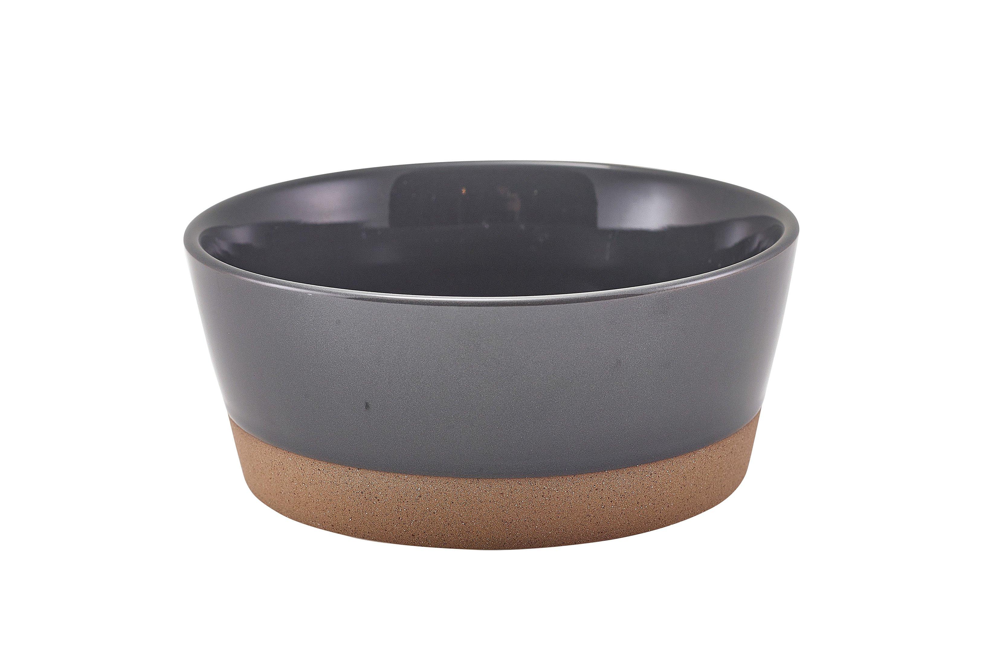 GenWare Kava Dark Grey Stoneware Bowl 15.5cm