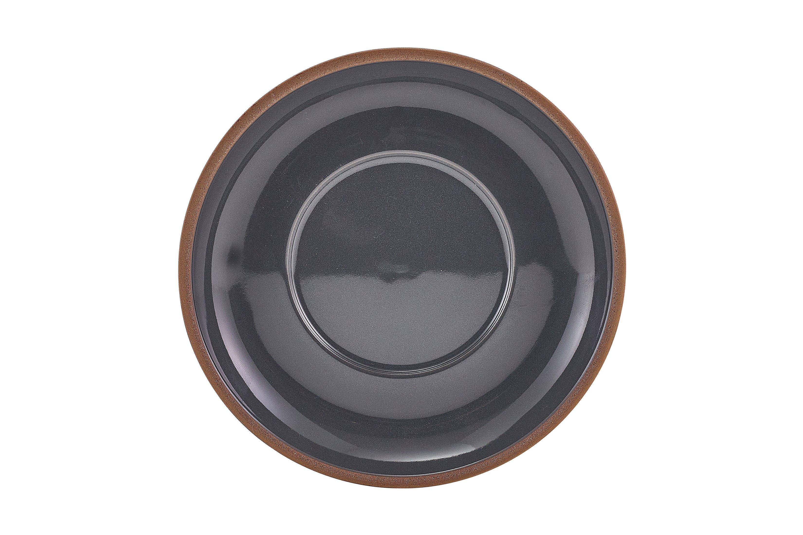 GenWare Kava Dark Grey Stoneware Saucer 16cm