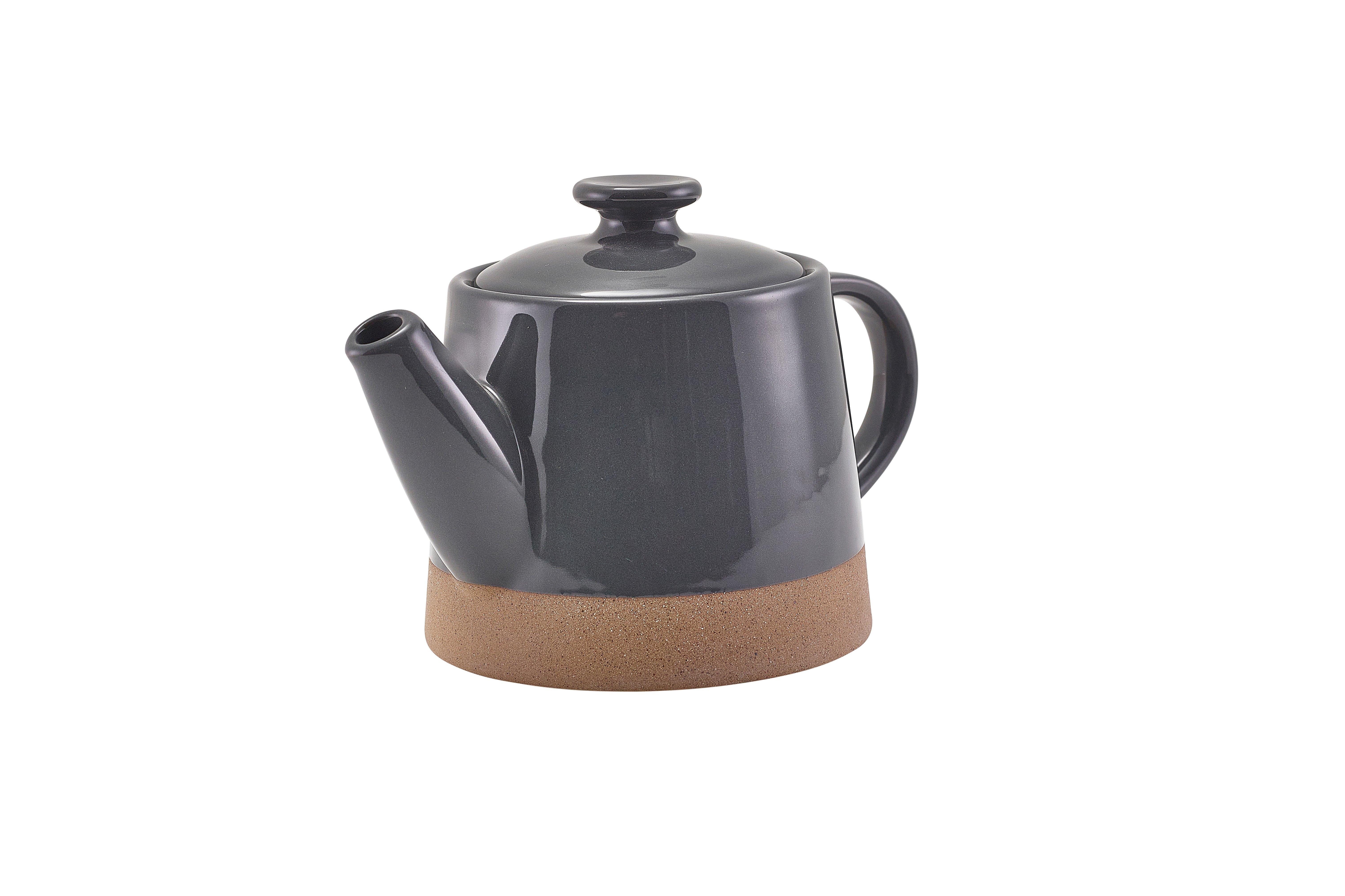 GenWare Kava Dark Grey Stoneware Teapot 48cl
