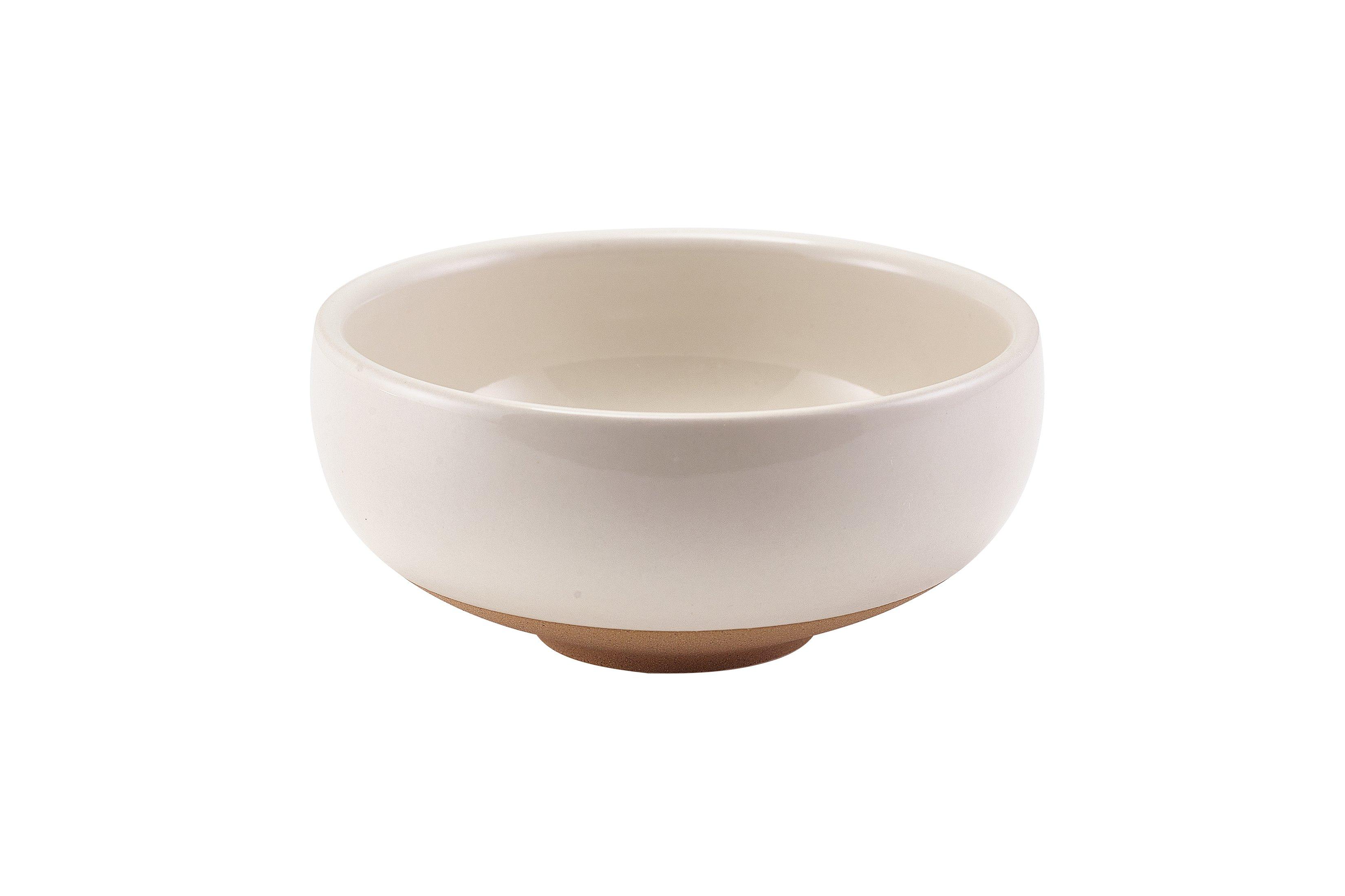 GenWare Kava White Stoneware Belly Bowl 11.5cm
