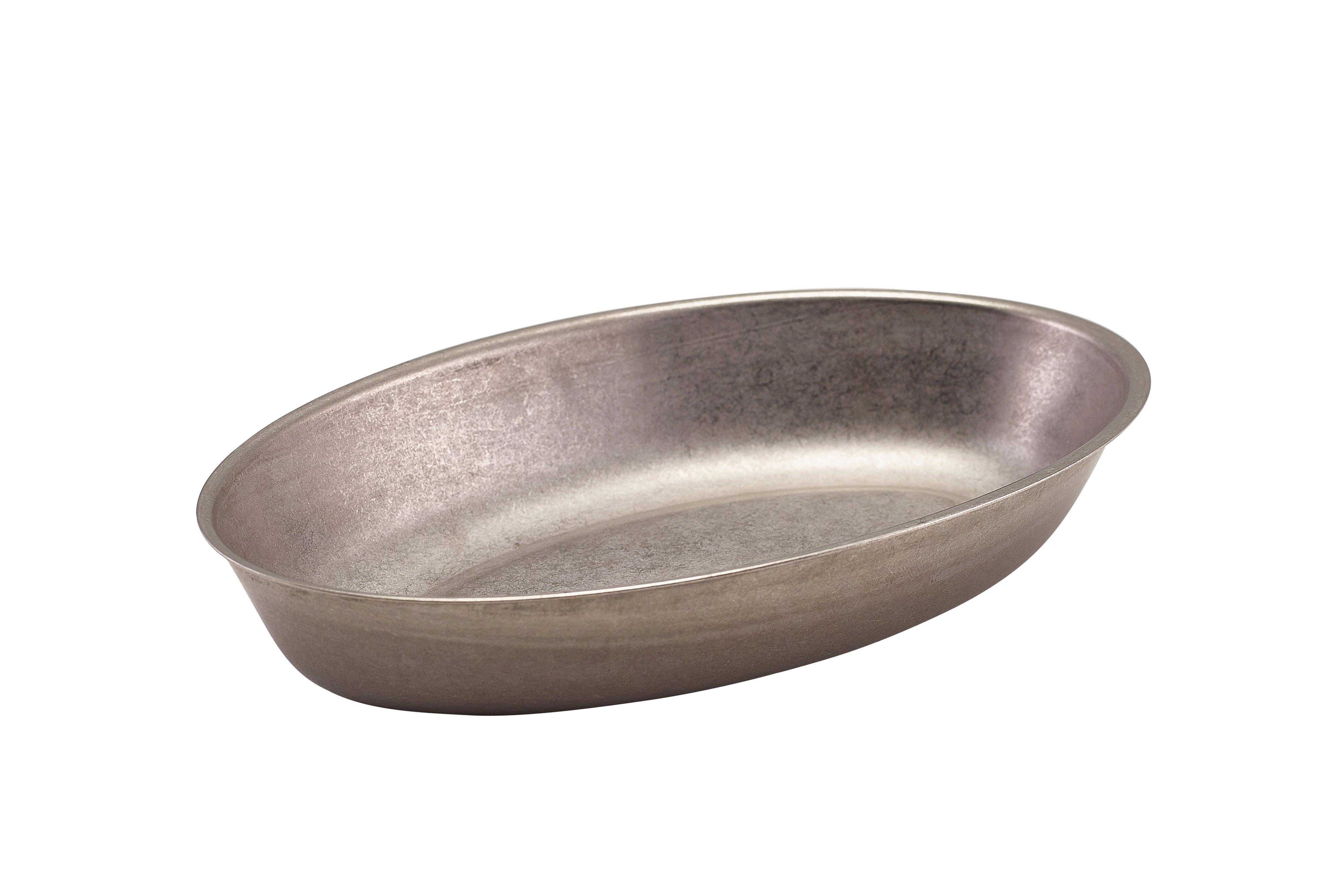 GenWare Vintage Steel Oval Dish 17.5cm