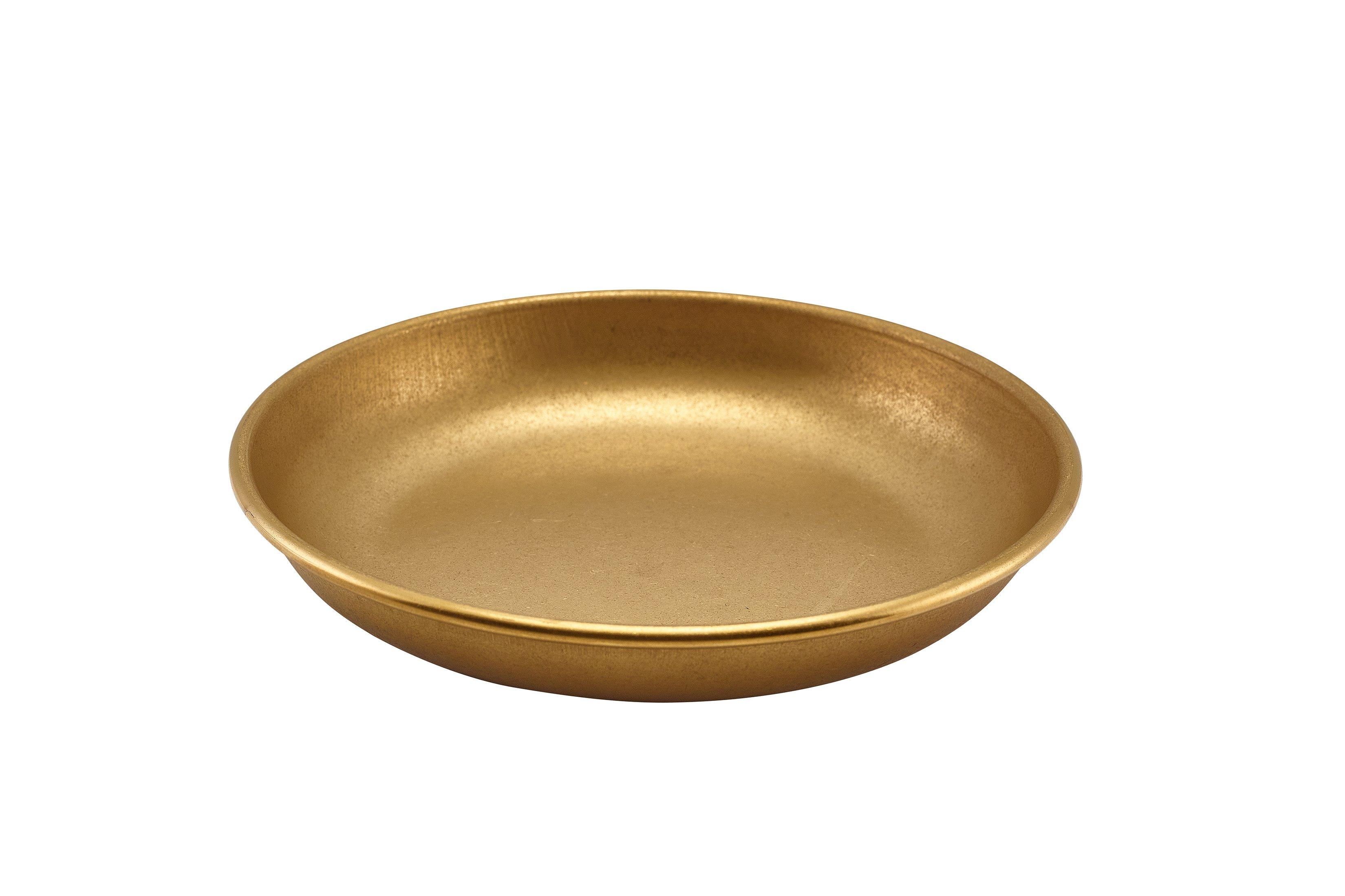 GenWare Gold Vintage Steel Coupe Plate 20cm