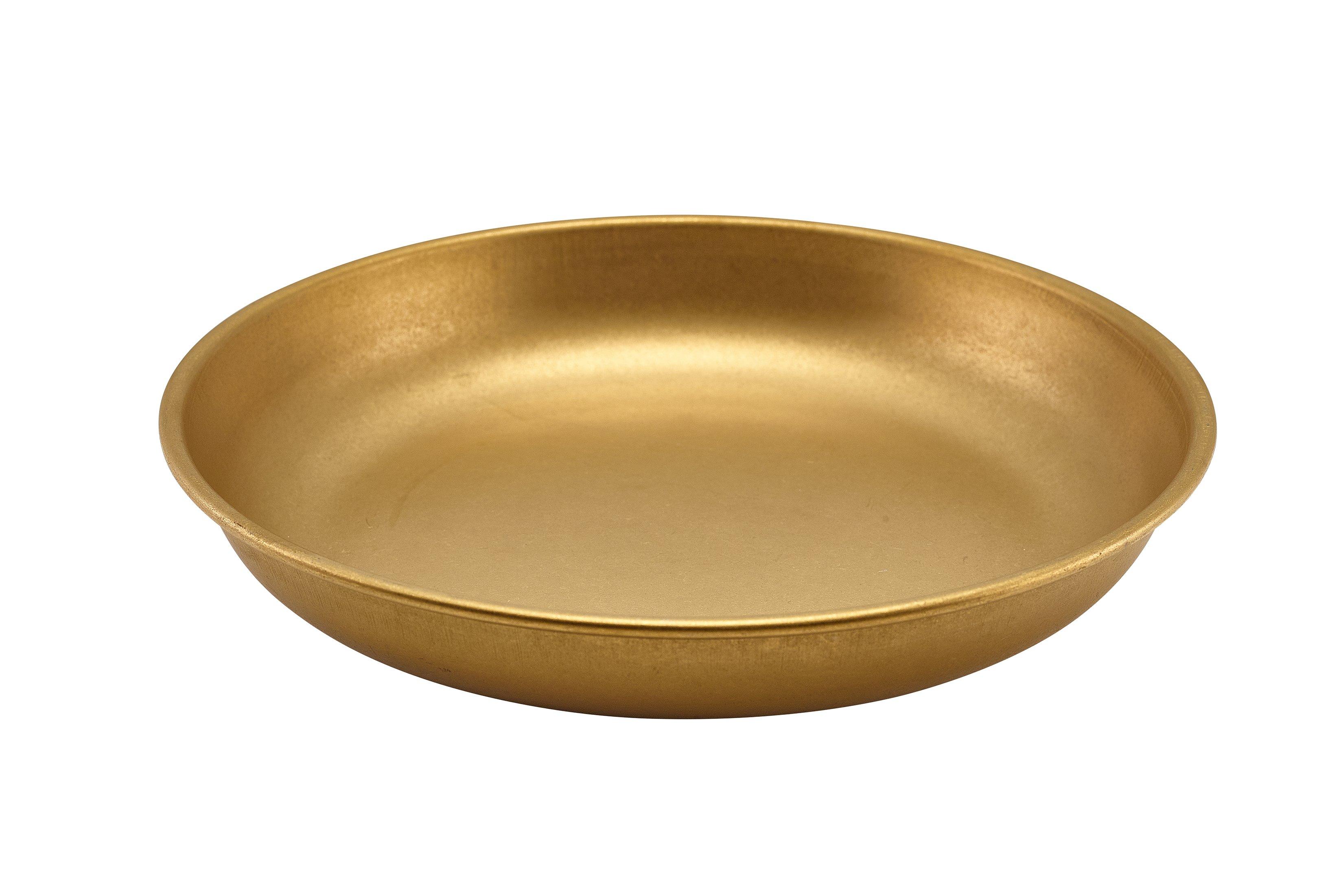 GenWare Gold Vintage Steel Coupe Plate 24cm