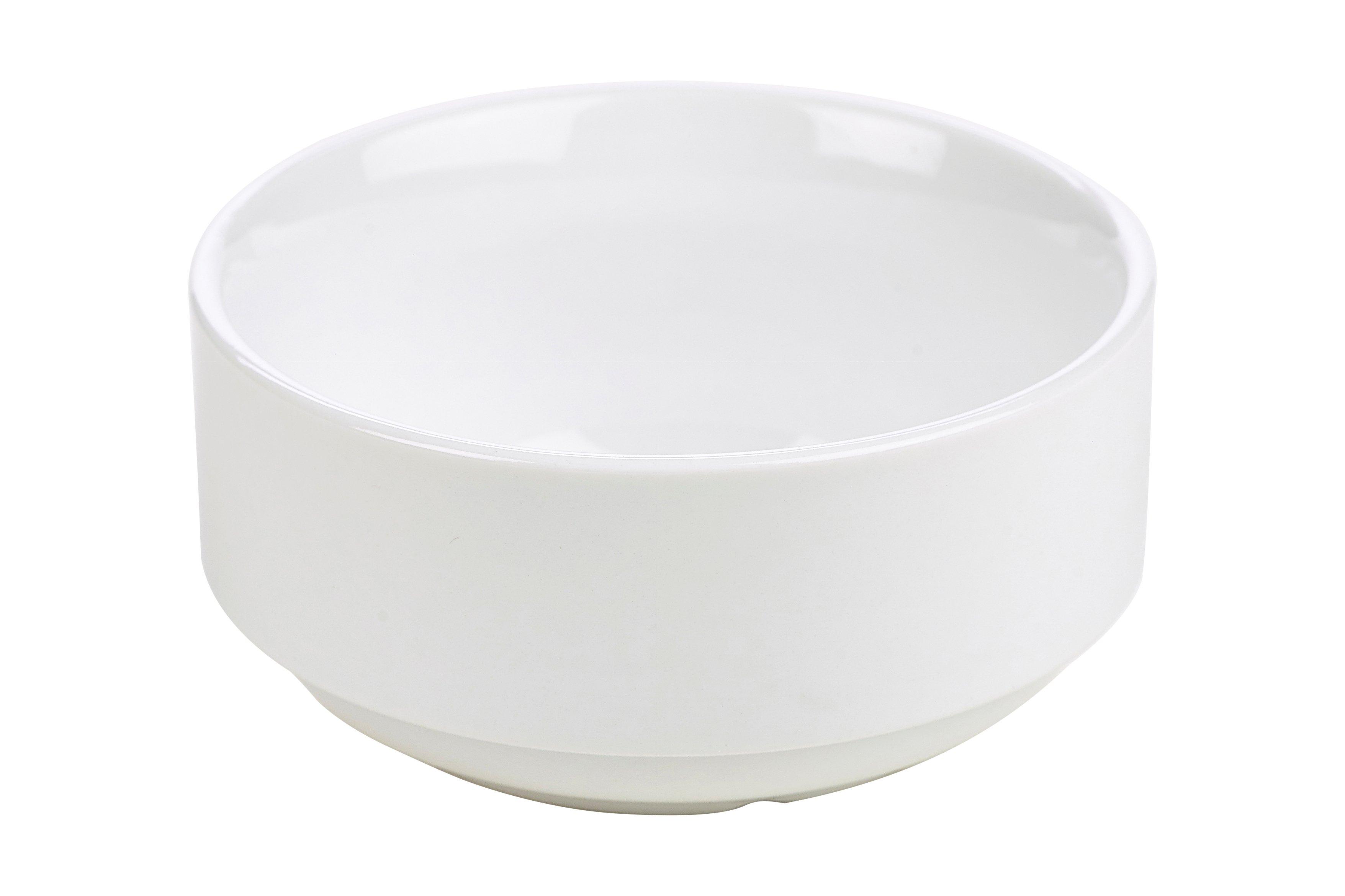 Genware Porcelain Unhandled Soup Bowl 25cl