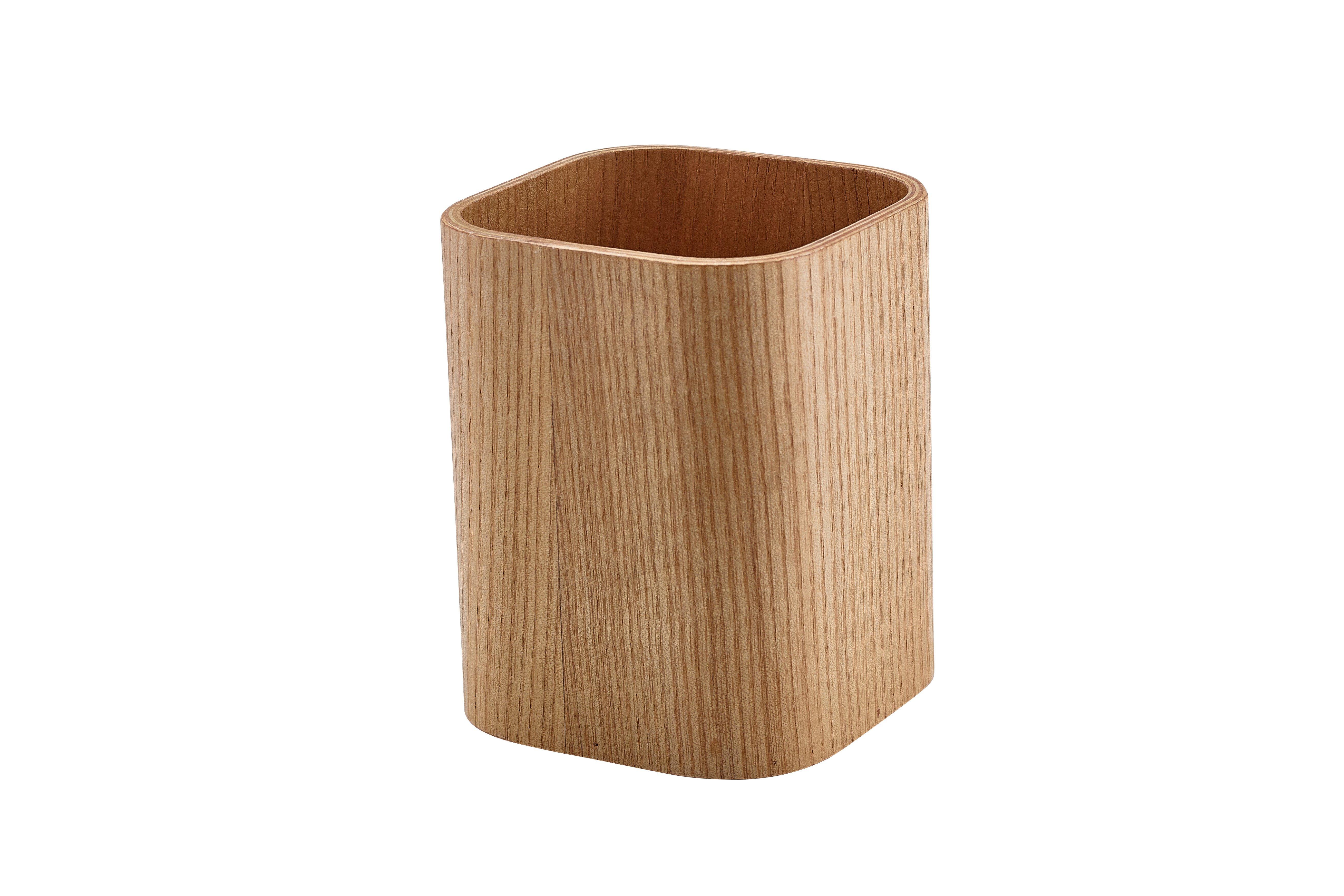 GenWare Light Wood Veneer Cutlery Holder 9cm
