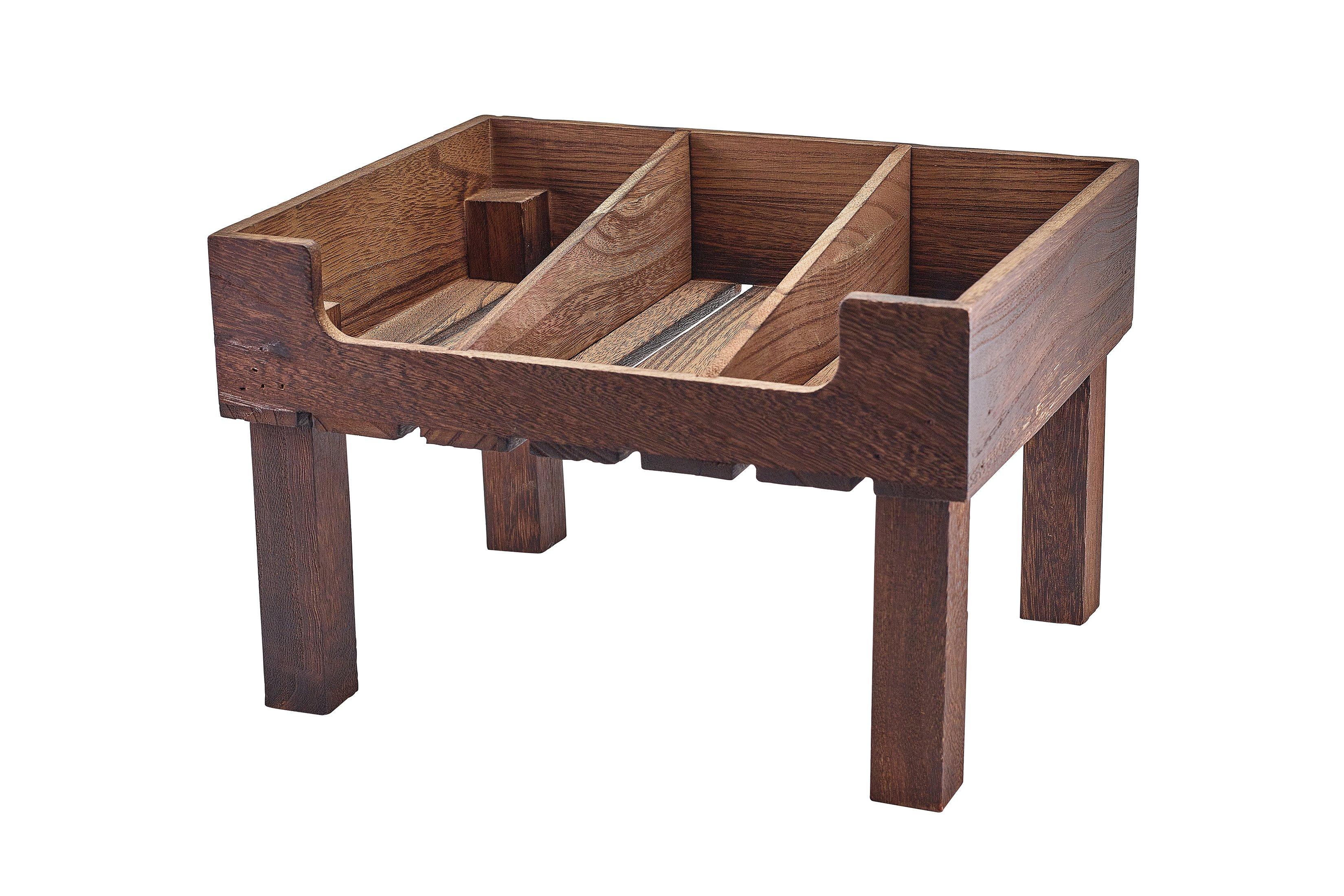 Rustic Wooden Display Crate Stand GN 1/2
