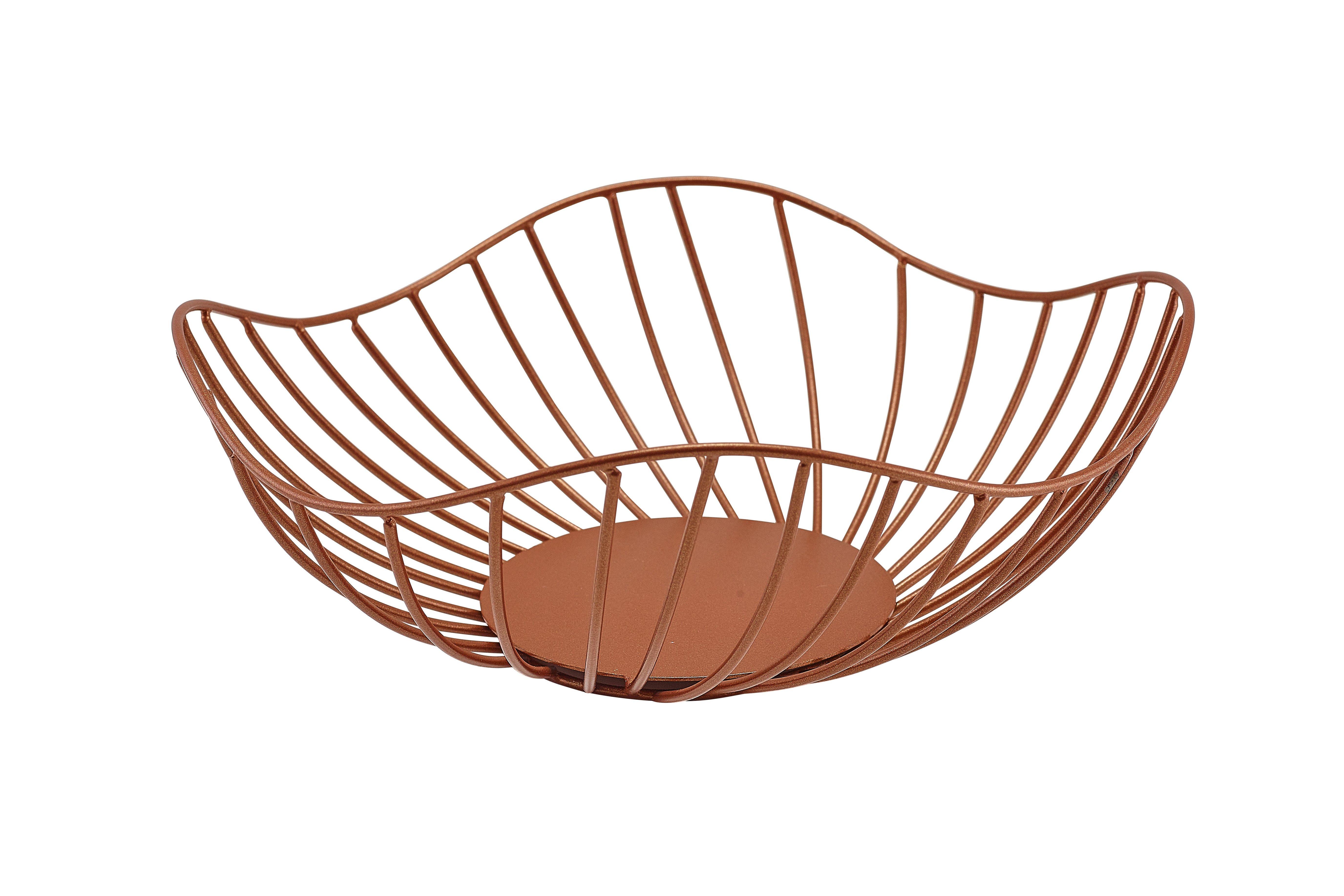 GenWare Lotus Leaf Copper Wire Basket 28.5cm