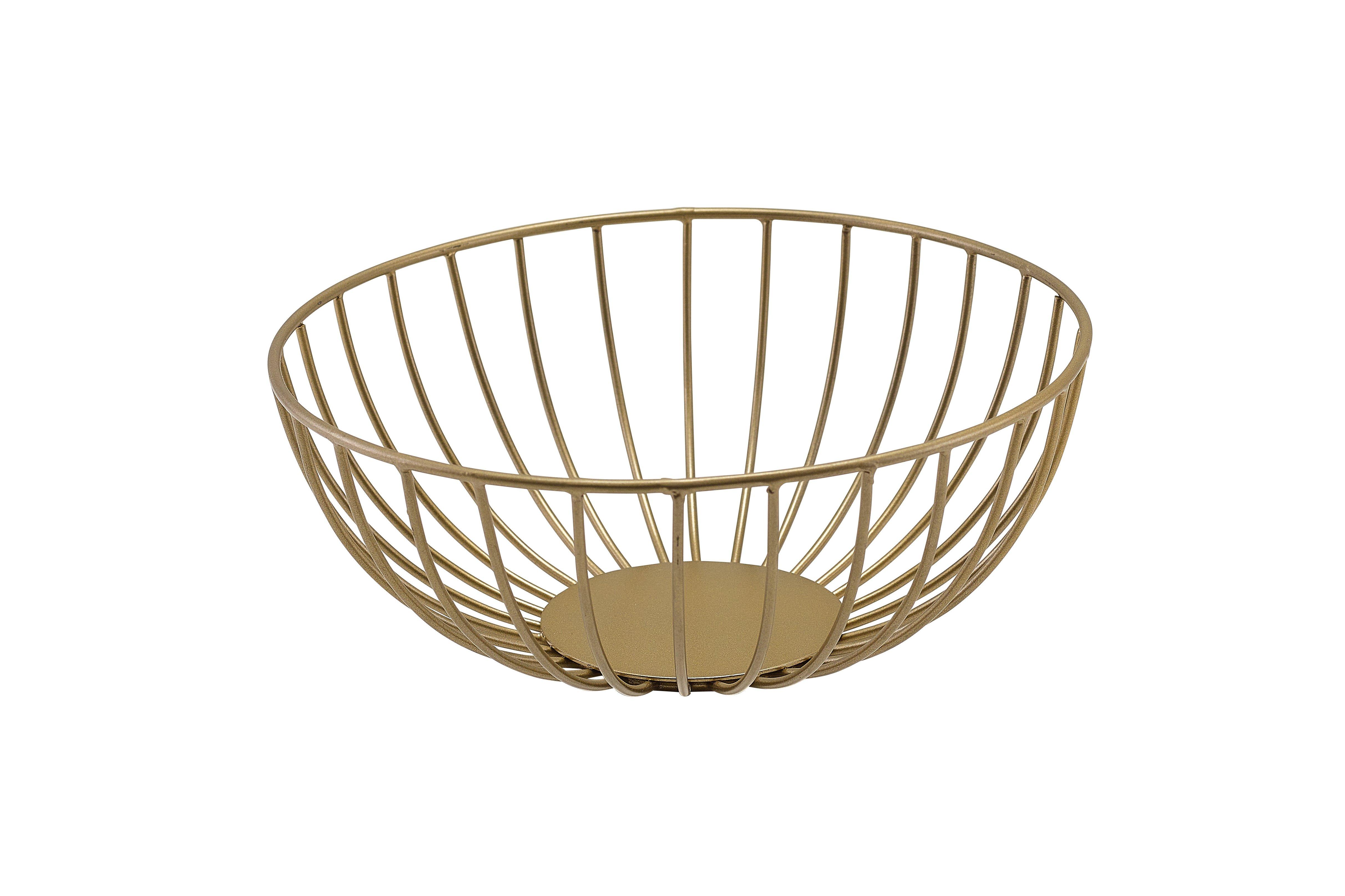 GenWare Round Gold Wire Basket 20cm