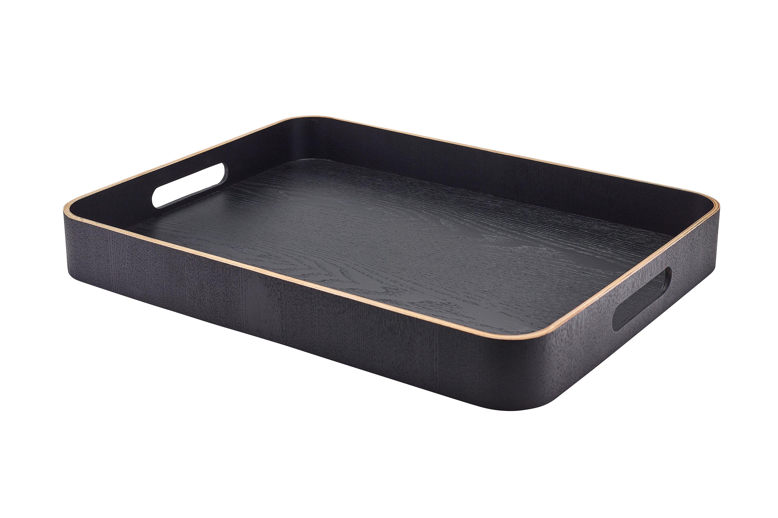GenWare Black Wood Veneer Butlers Tray 50cm