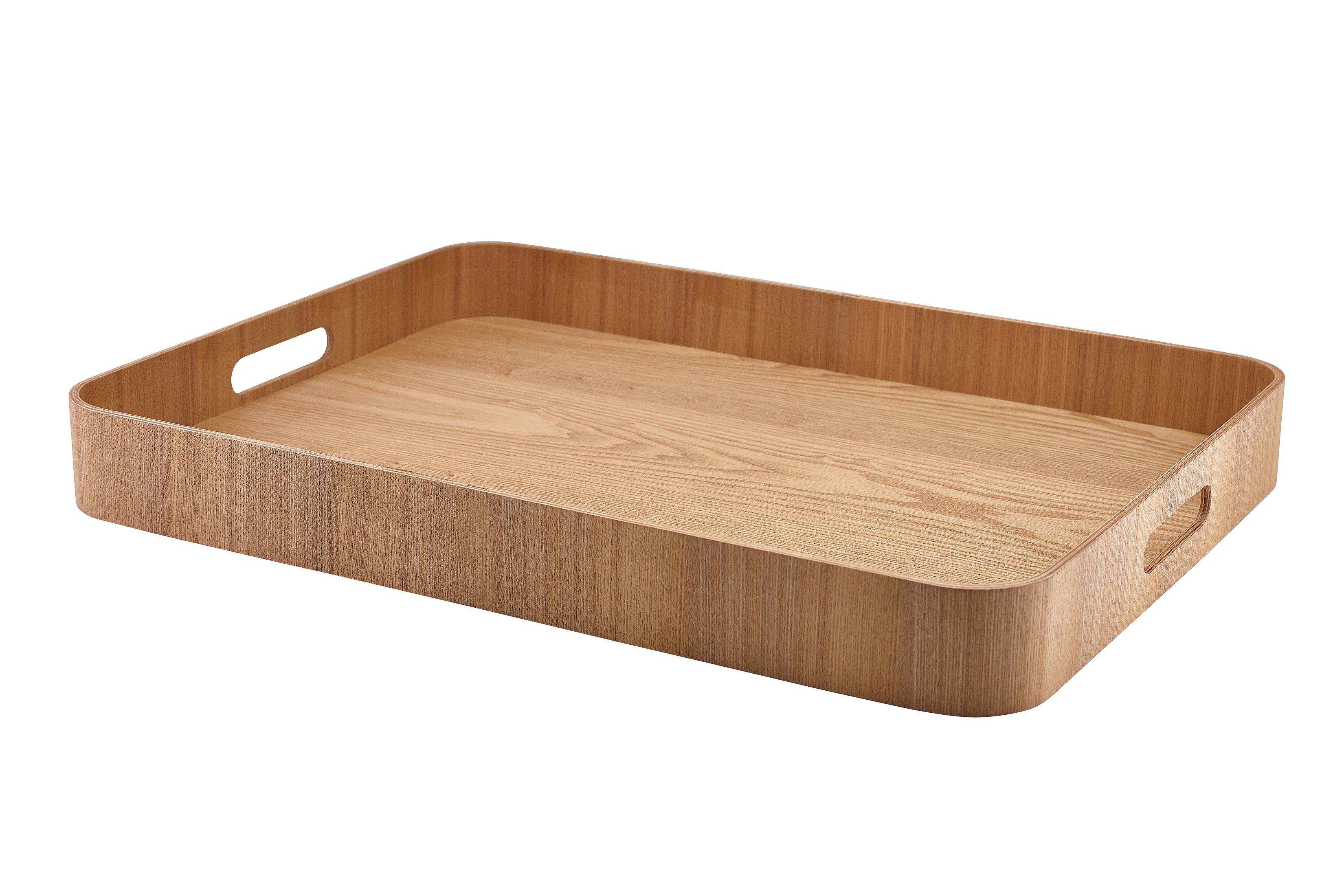 GenWare Light Wood Veneer Butlers Tray 55cm