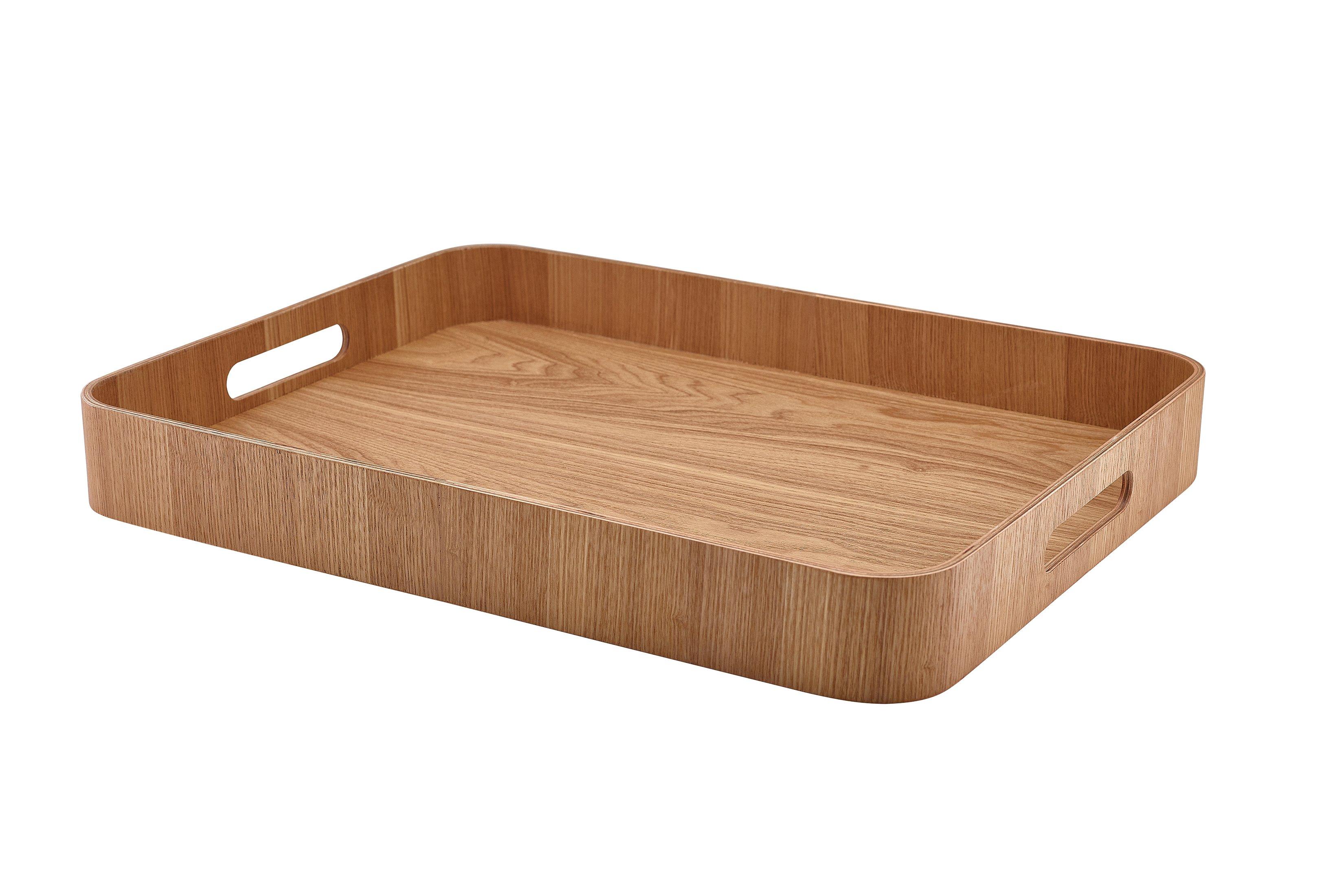 GenWare Light Wood Veneer Butlers Tray 50cm