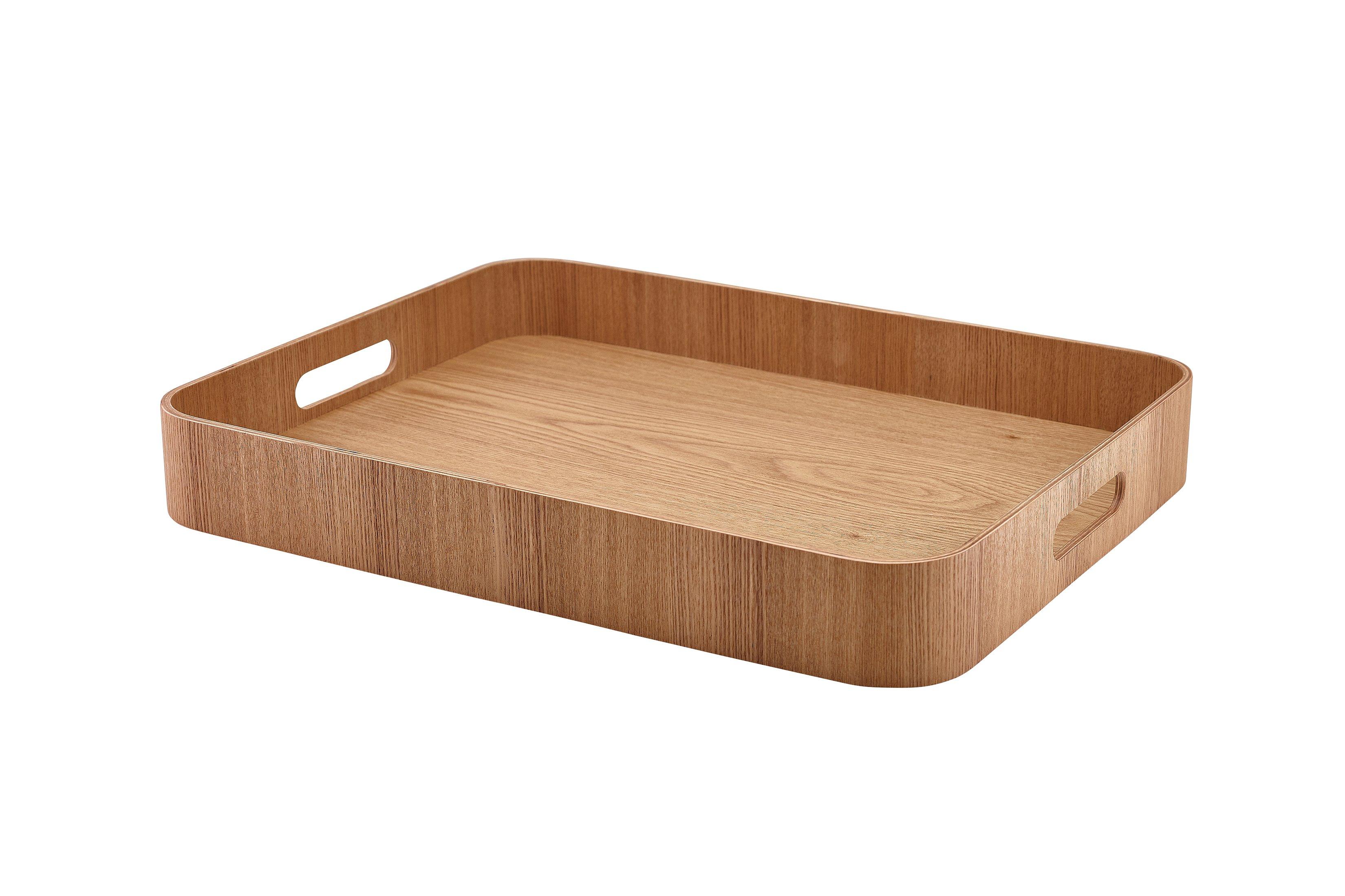 GenWare Light Wood Veneer Butlers Tray 45.5cm