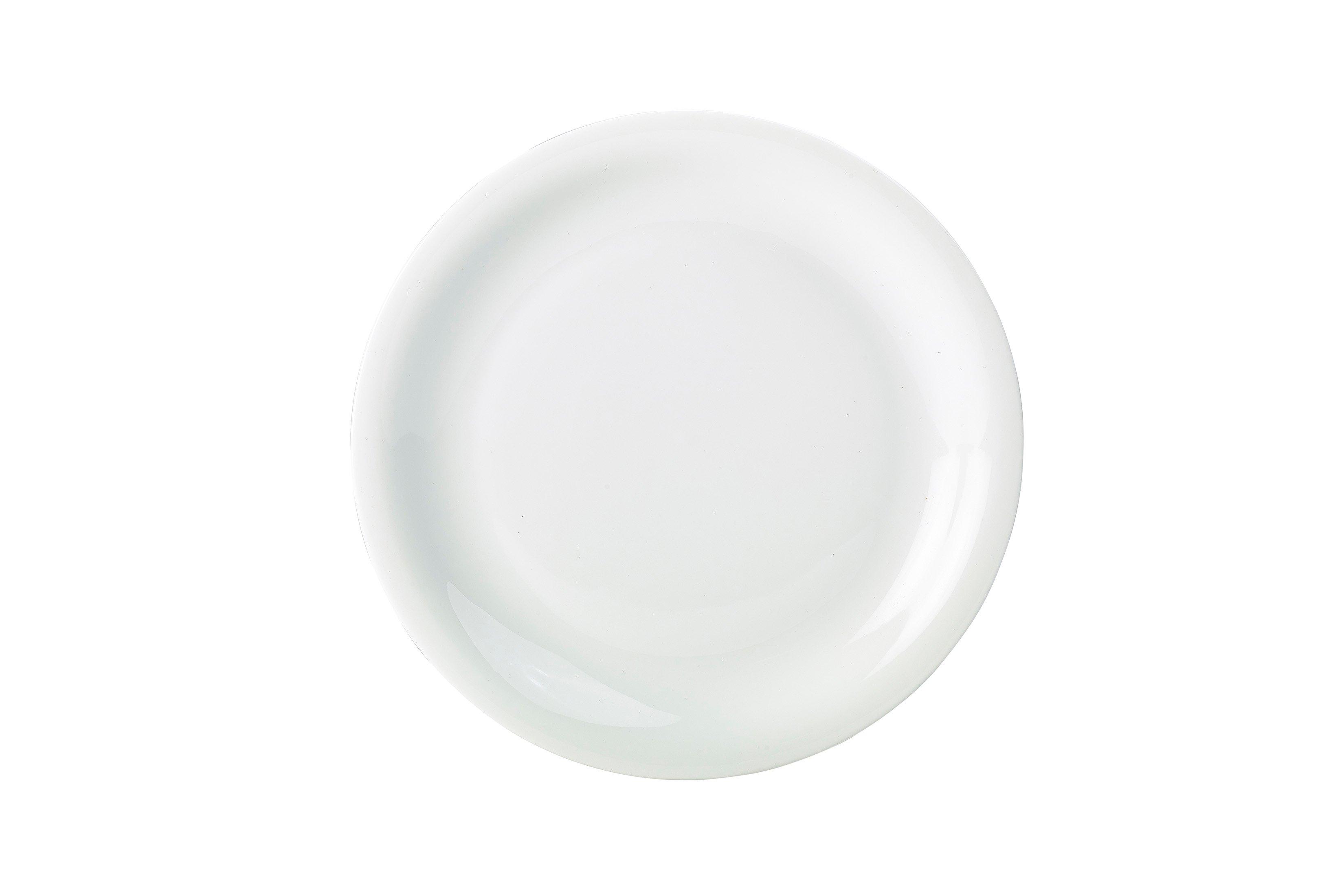 Genware Porcelain Narrow Rim Plate 26cm