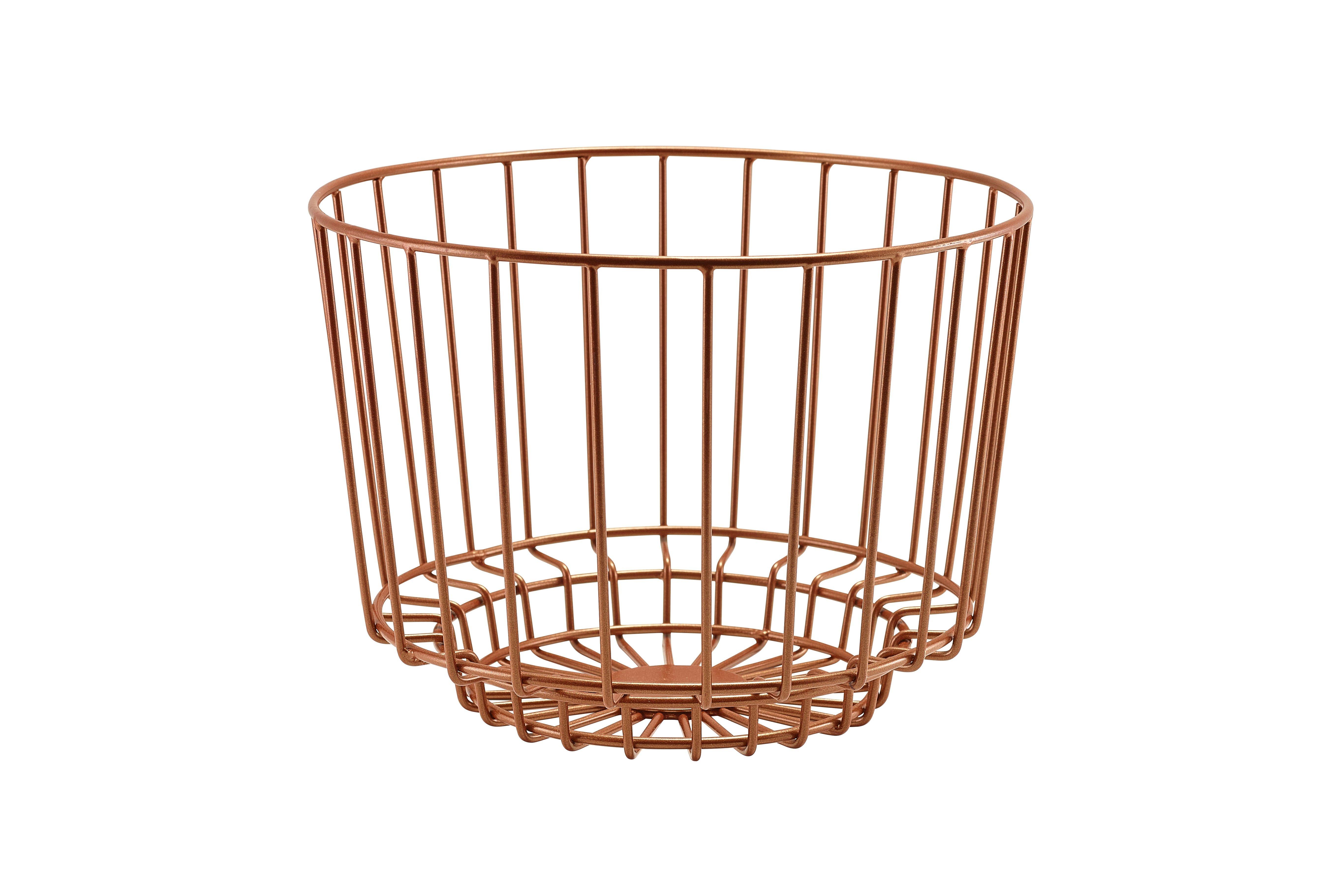 GenWare Copper Deco Display Basket 25cm