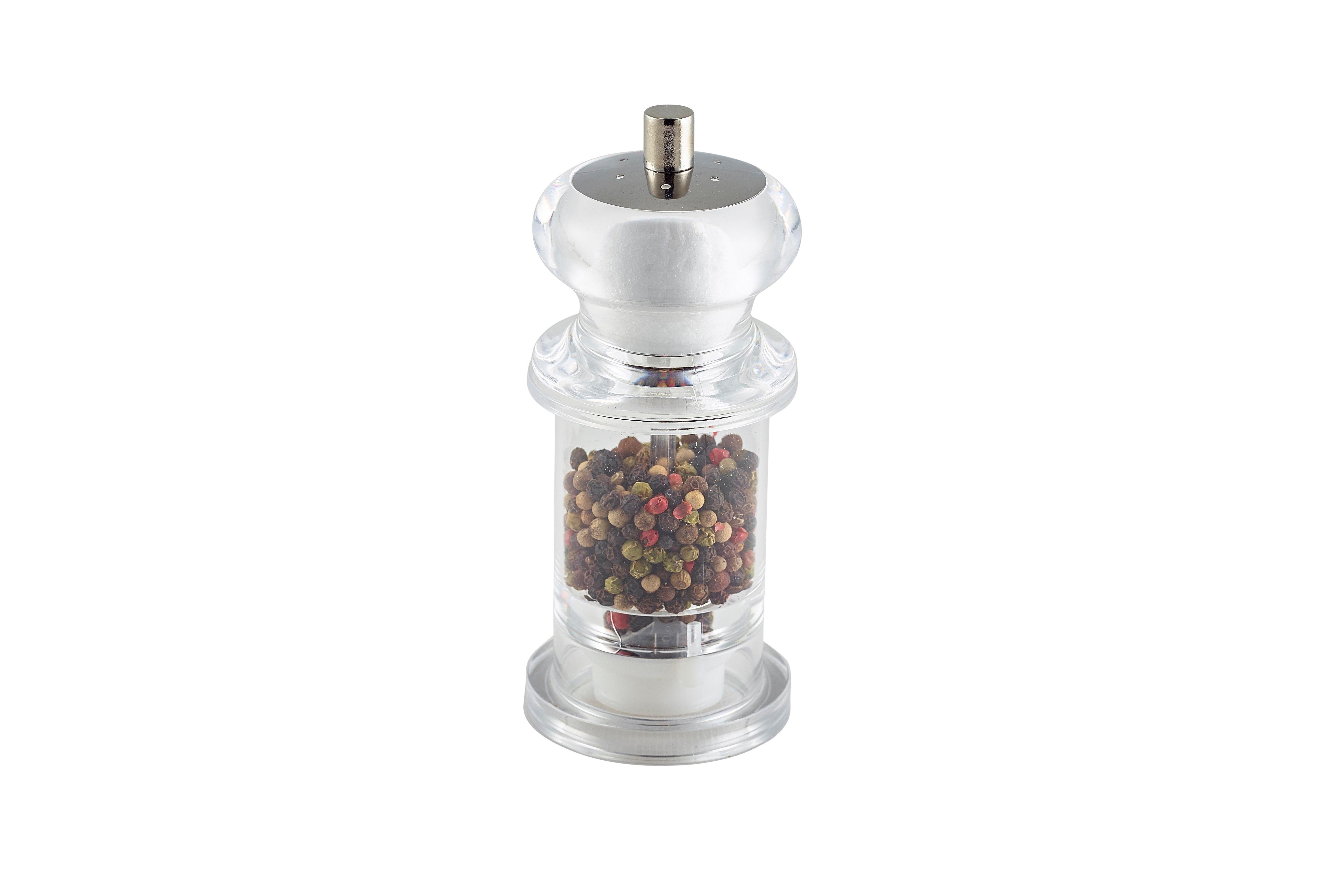 GenWare Clear Combi Pepper Grinder/ Salt Shaker 14cm