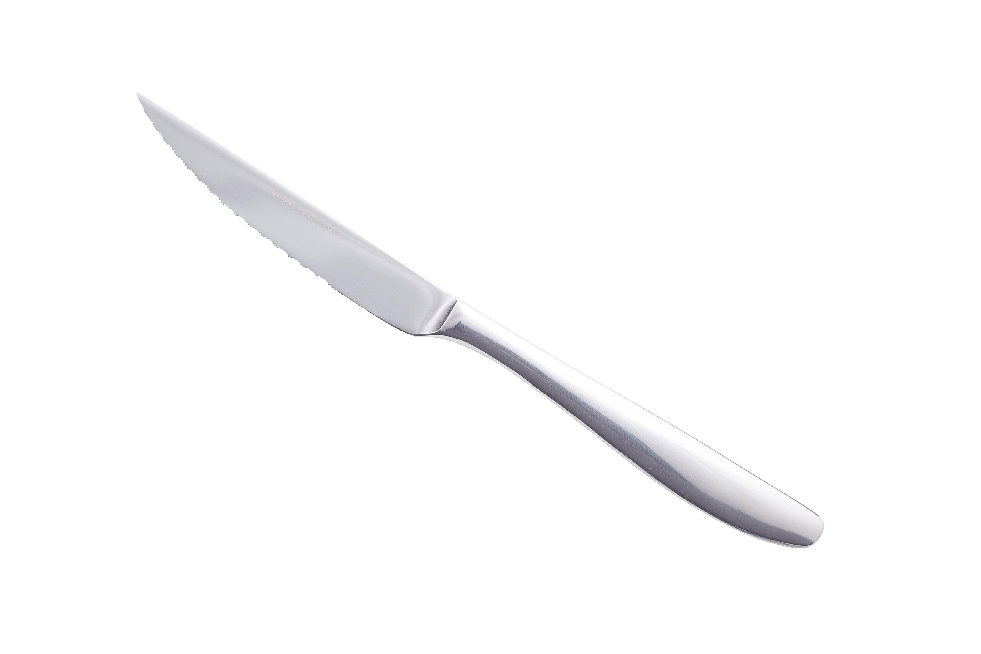 Genware Saffron Steak Knife 18/0 (Dozen)