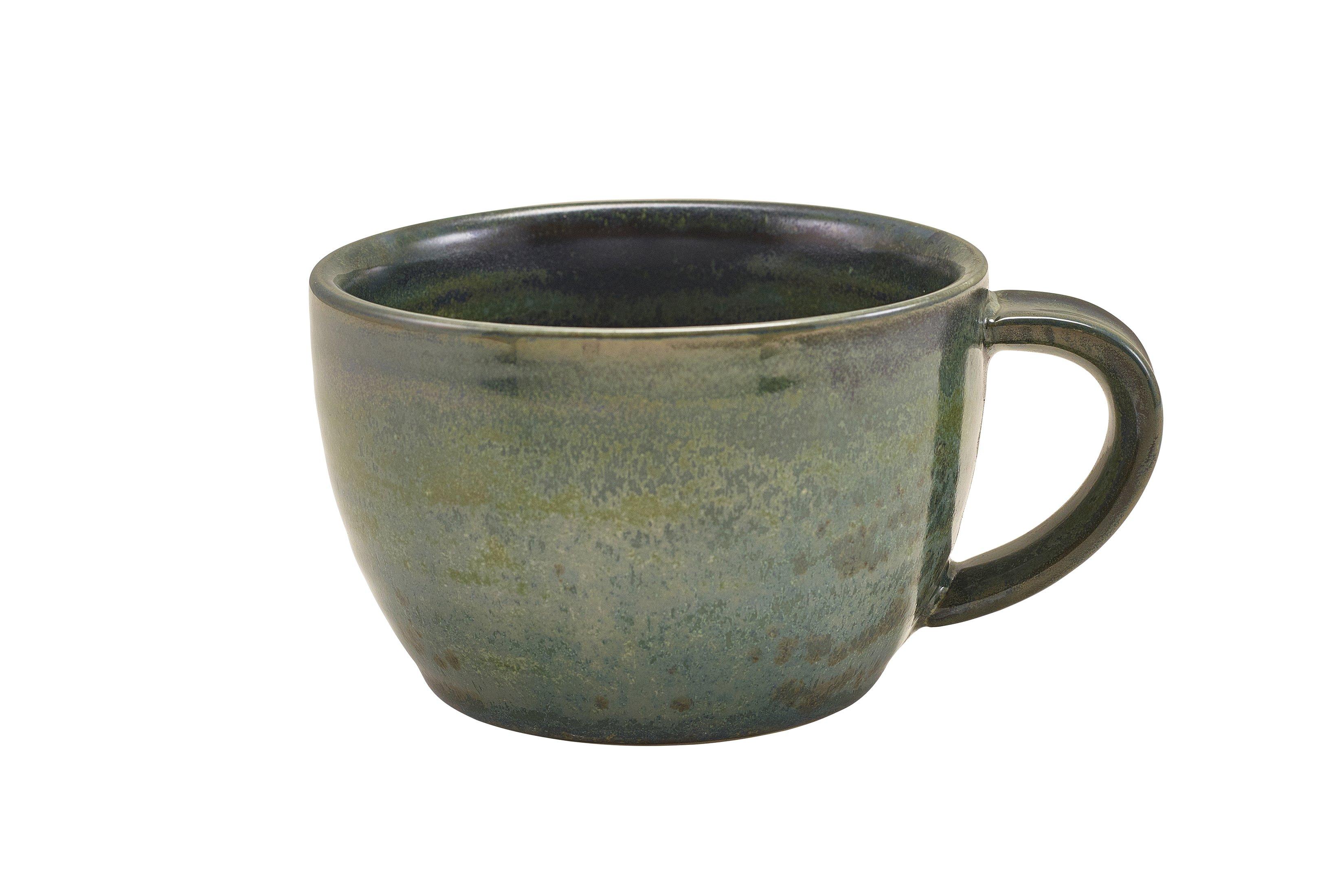 Terra Porcelain Aqua Green Coffee Cup 28.5cl